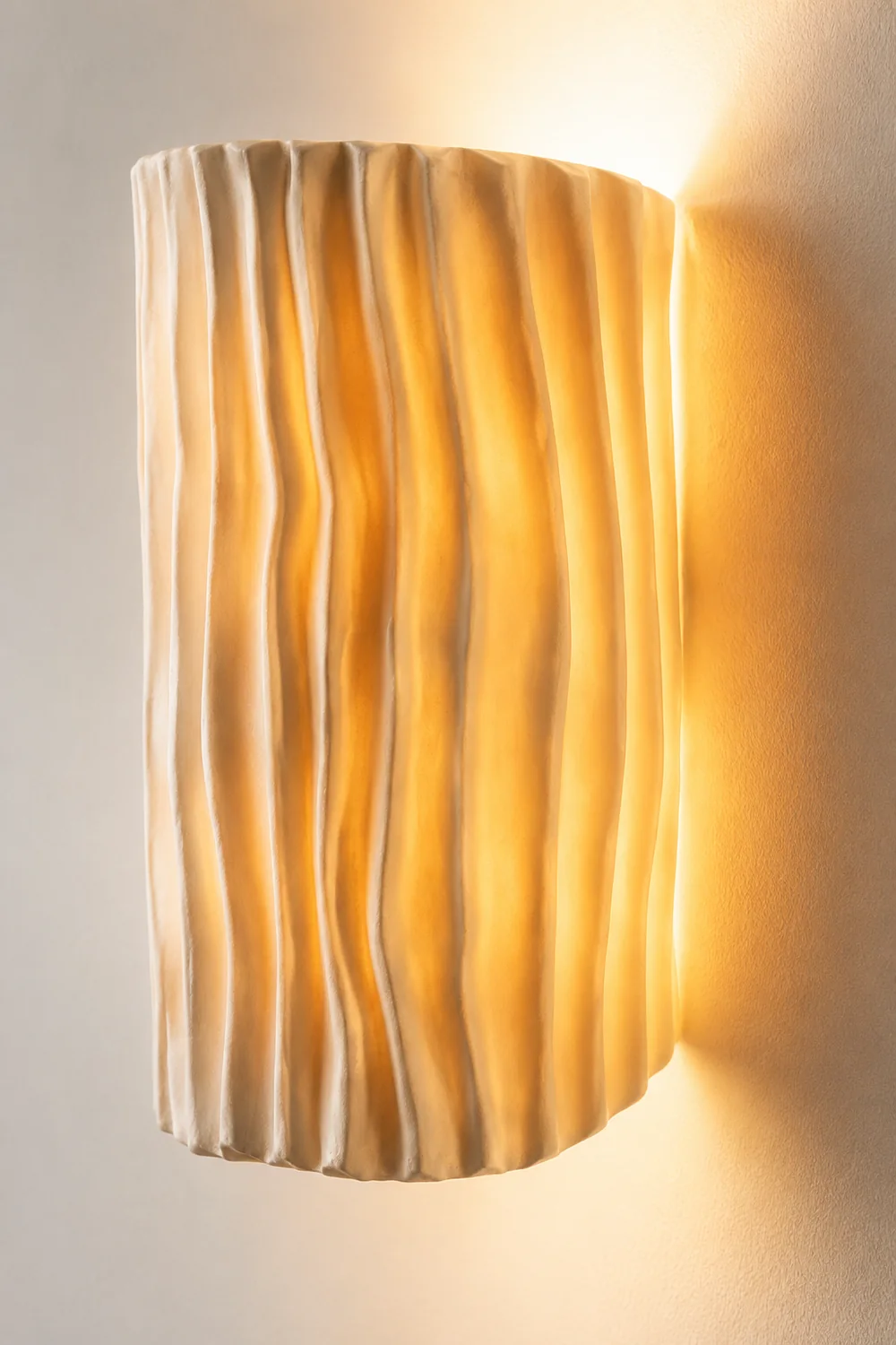 Morandi Retro LED Wall Lamps White/Gray/Orange/Green Resin Bedroom - Lumpaz