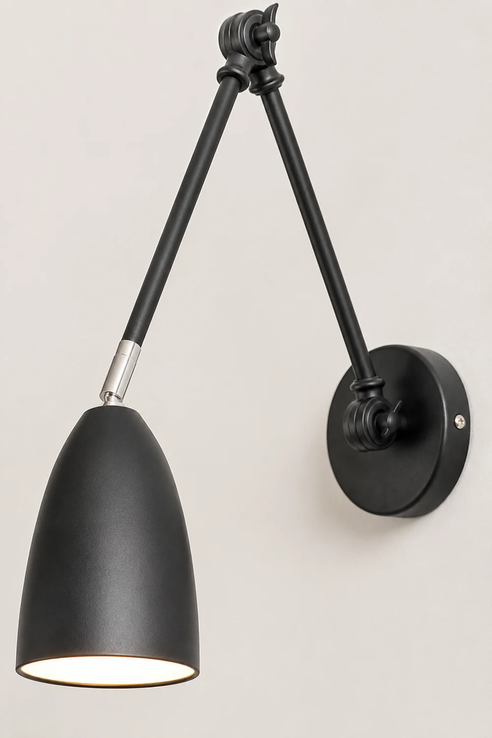 Brady Wall Lamp Minimalist/Modern, Adjustable Metal, 3 Color, Bedroom - Lumpaz