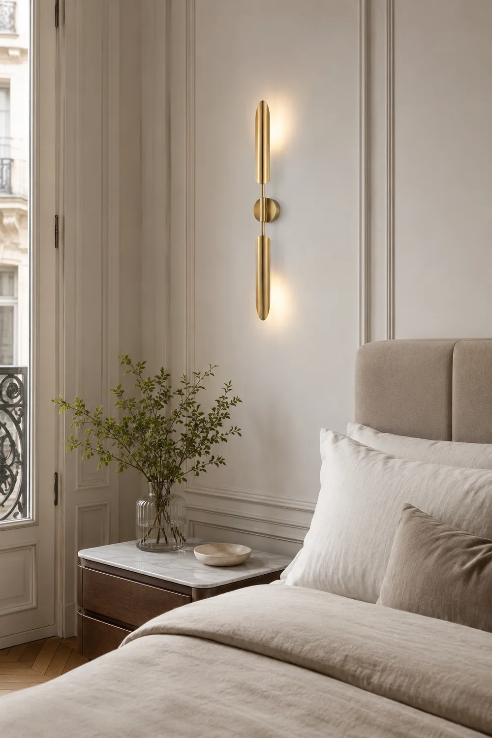 Meza Modern LED Wall Lamp Metal/Glass Warm White Garden/Corridor - Lumpaz