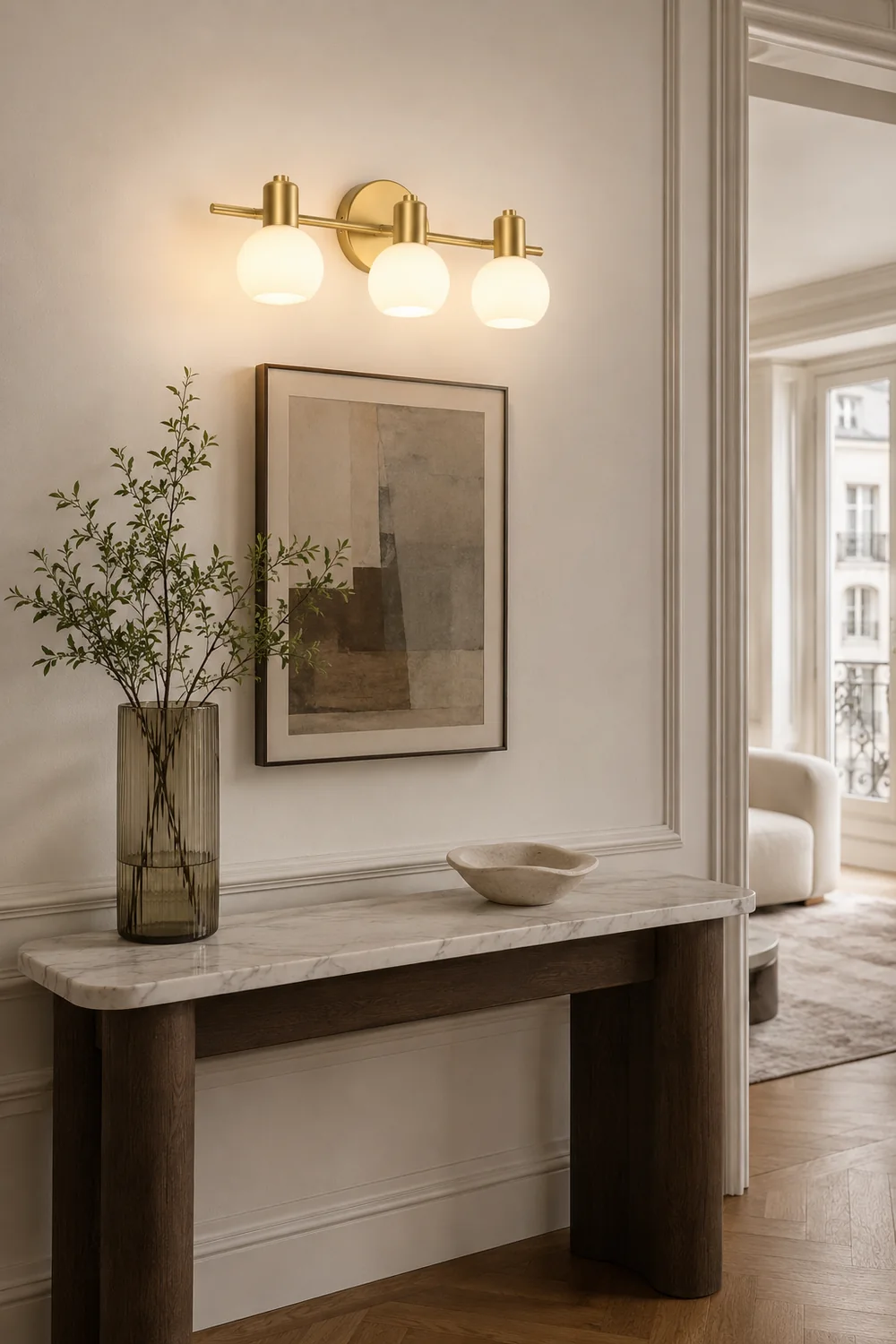 Valentina Modern Globe Metal Wall Mounted Lamps, Gold - Lumpaz