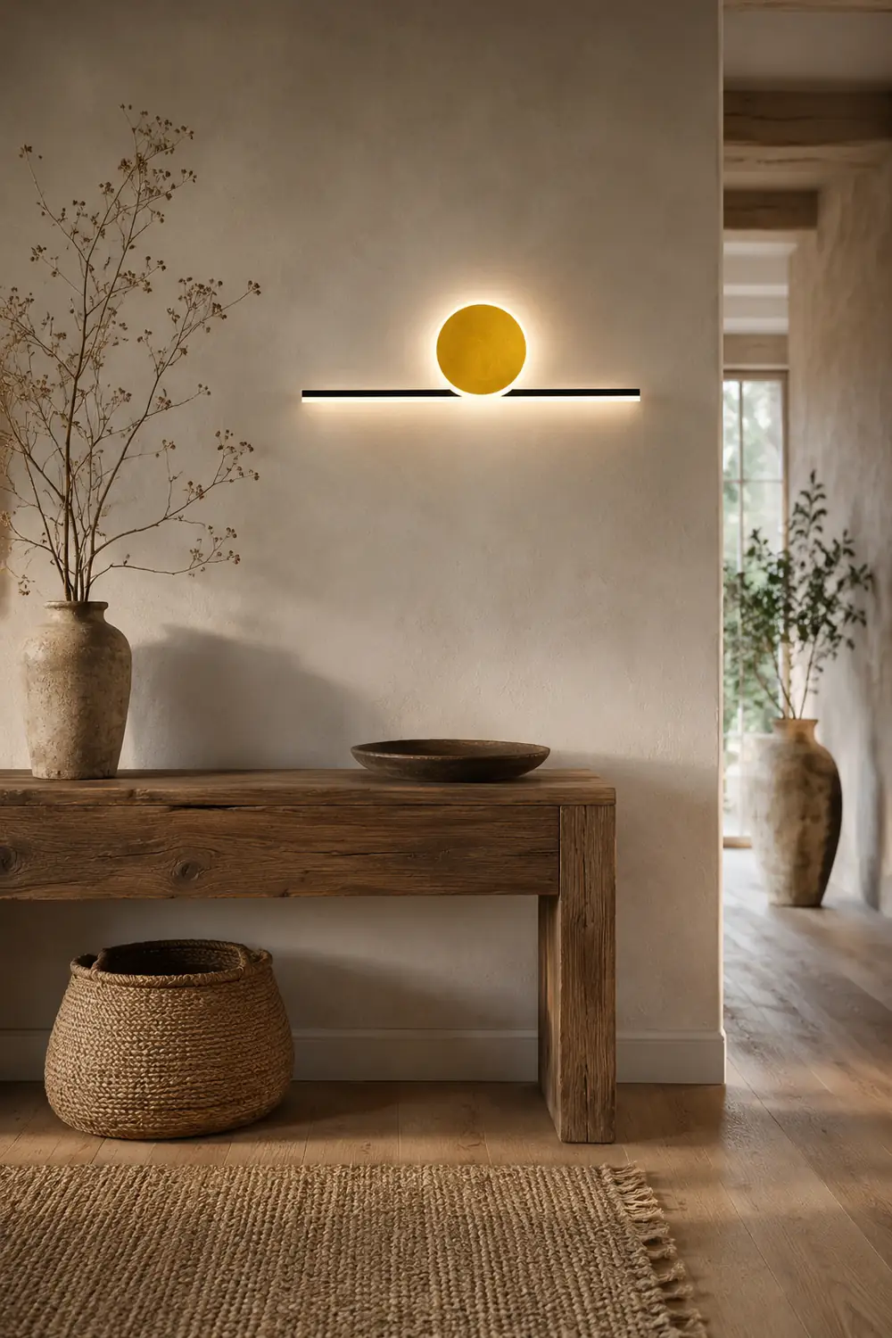 Emyr Modern Simple Circular Line Gold Acrylic Wall Lamp - Lumpaz