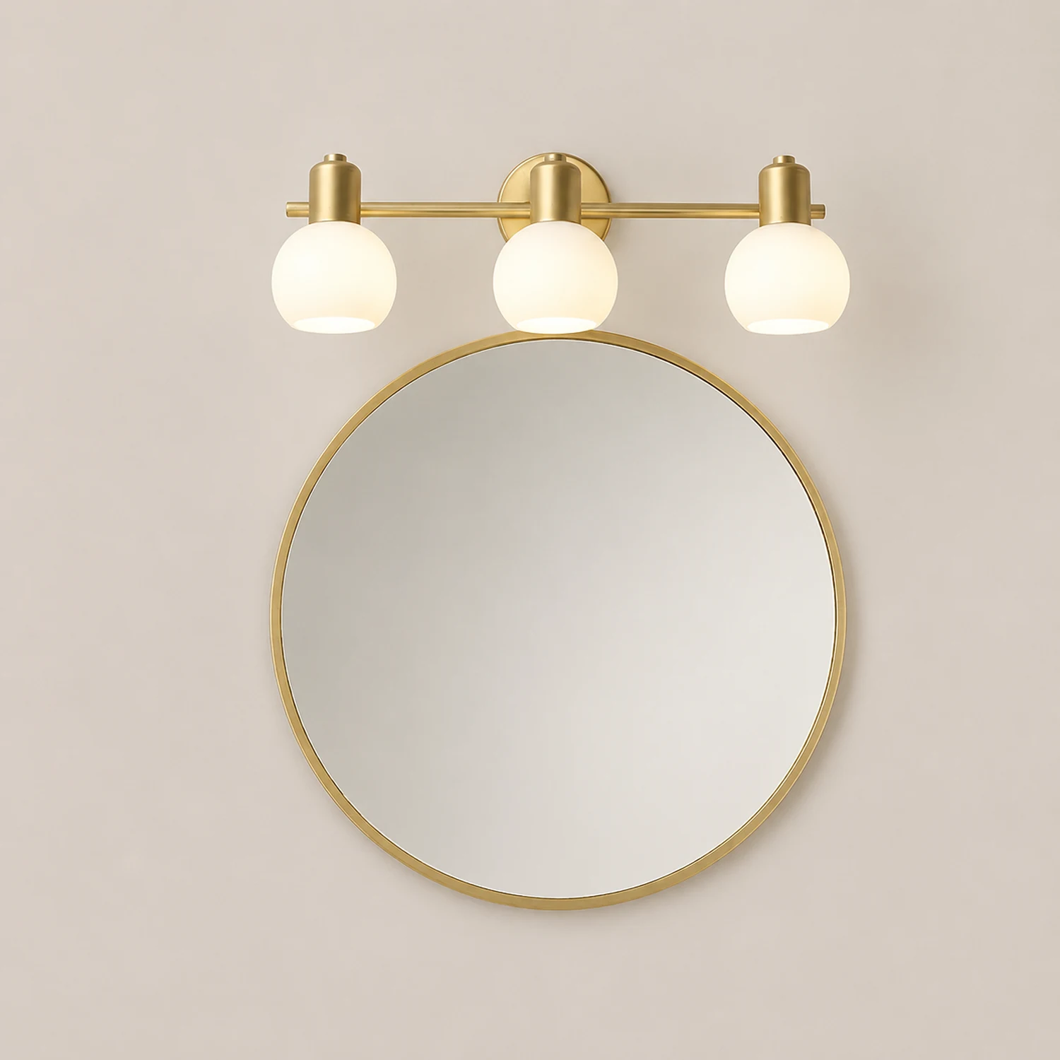 Valentina Modern Globe Metal Wall Mounted Lamps, Gold - Lumpaz