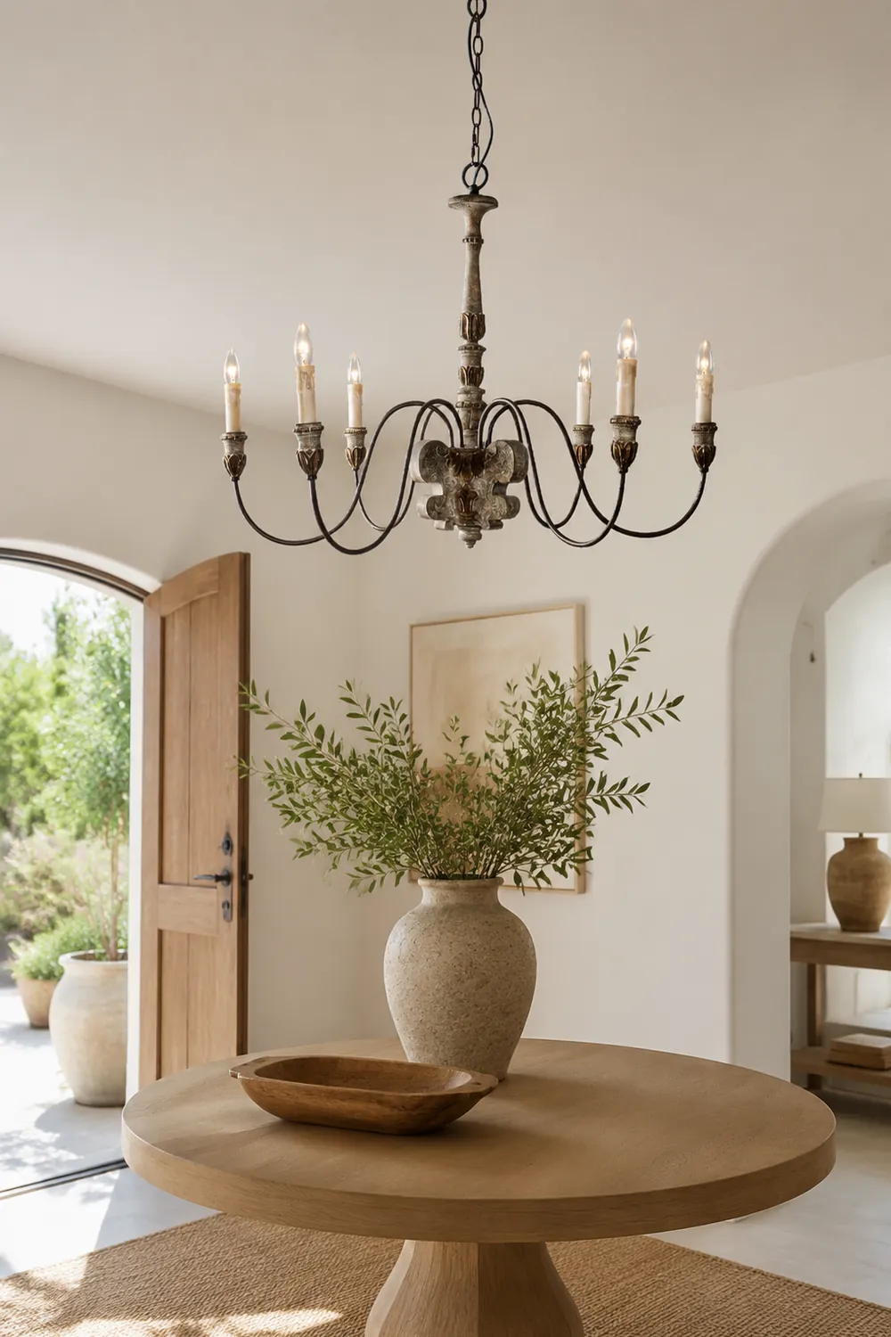Silva Retro Design LED Chandelier Bronze Metal Living Room - Lumpaz