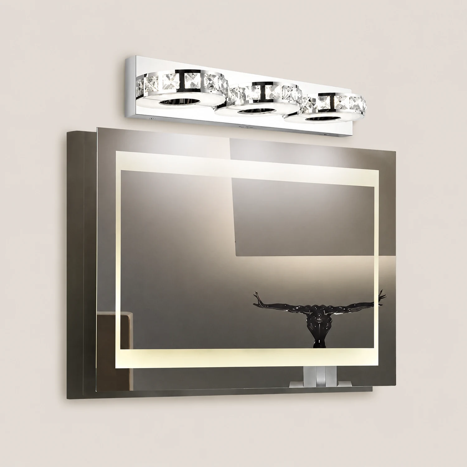Kristy Mordern Cylindrical Metal Wall Lamp, Silver - Lumpaz