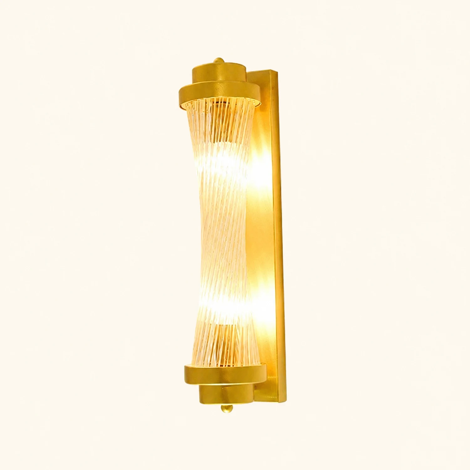 Kristy Luxury Gold Crystal Bedroom Bedside Wall Lamp - Lumpaz