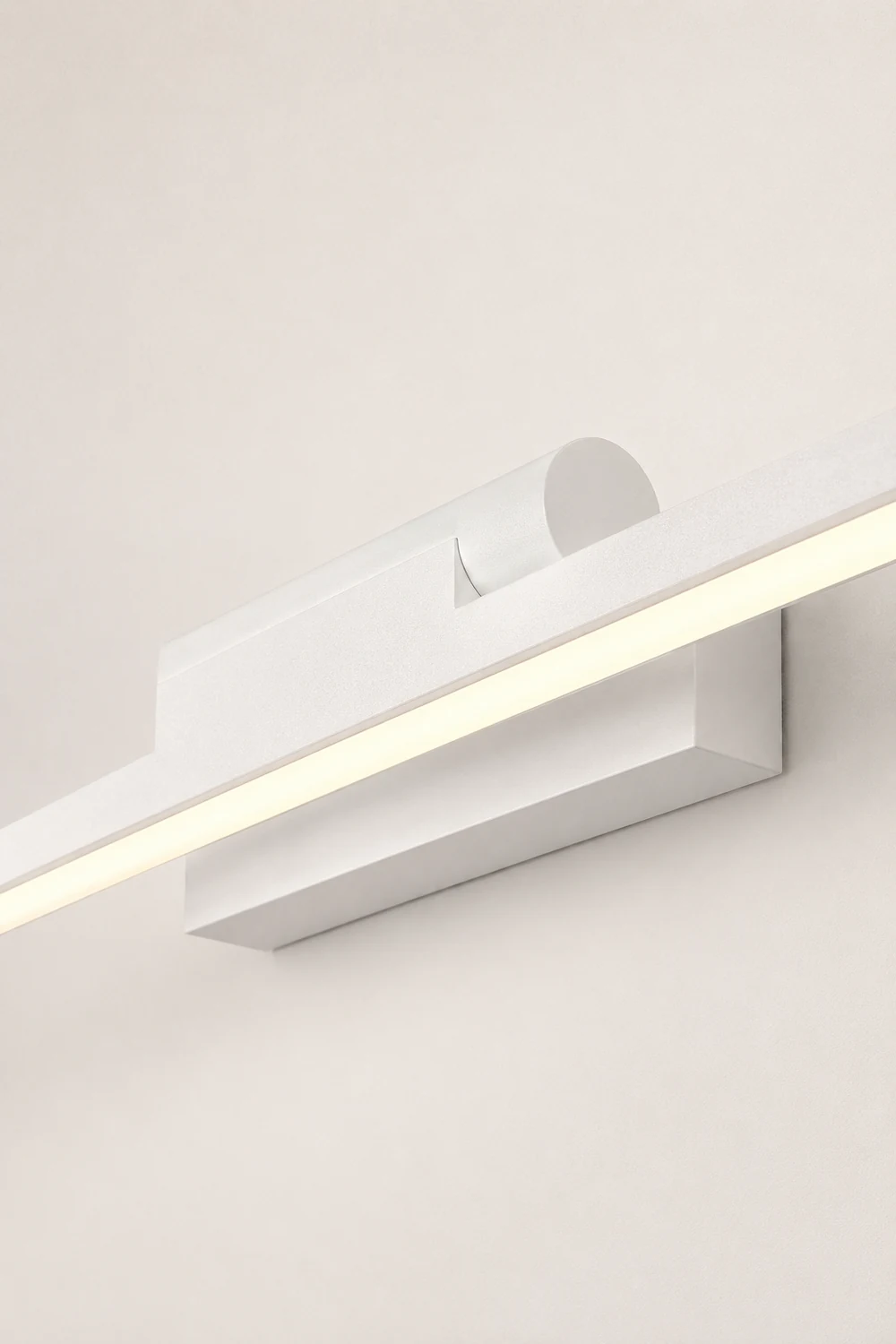 Edge Minimalist Linear Led Vanity Wall Lamp, White, Bathroom - Lumpaz