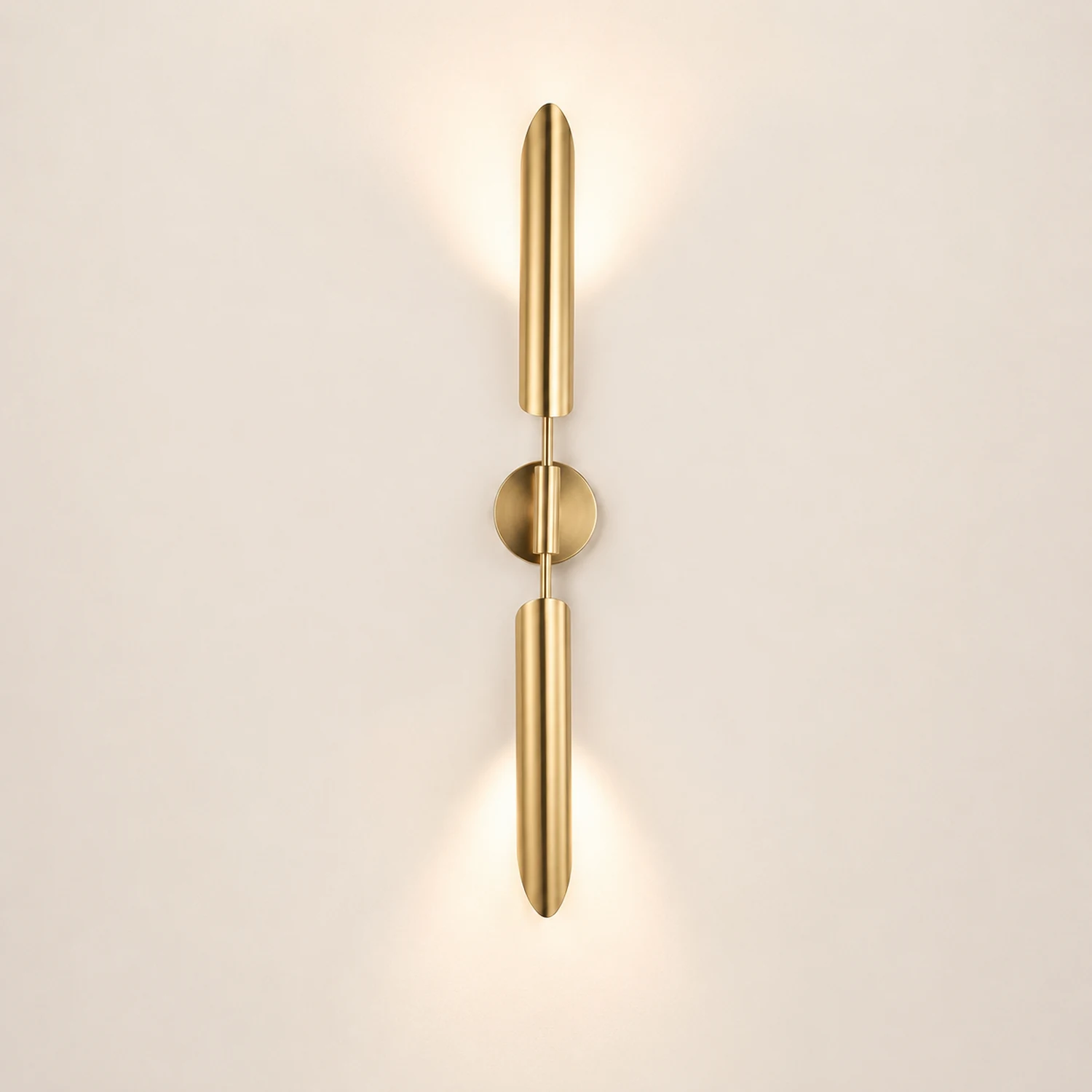 Meza Modern LED Wall Lamp Metal/Glass Warm White Garden/Corridor - Lumpaz