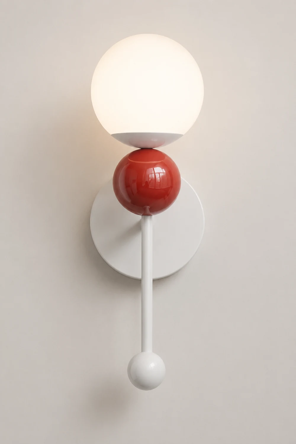 Hailie Modern LED Wall Lights/Ceiling Light Wood/Red Bedroom/Hallway/Living Room - Lumpaz