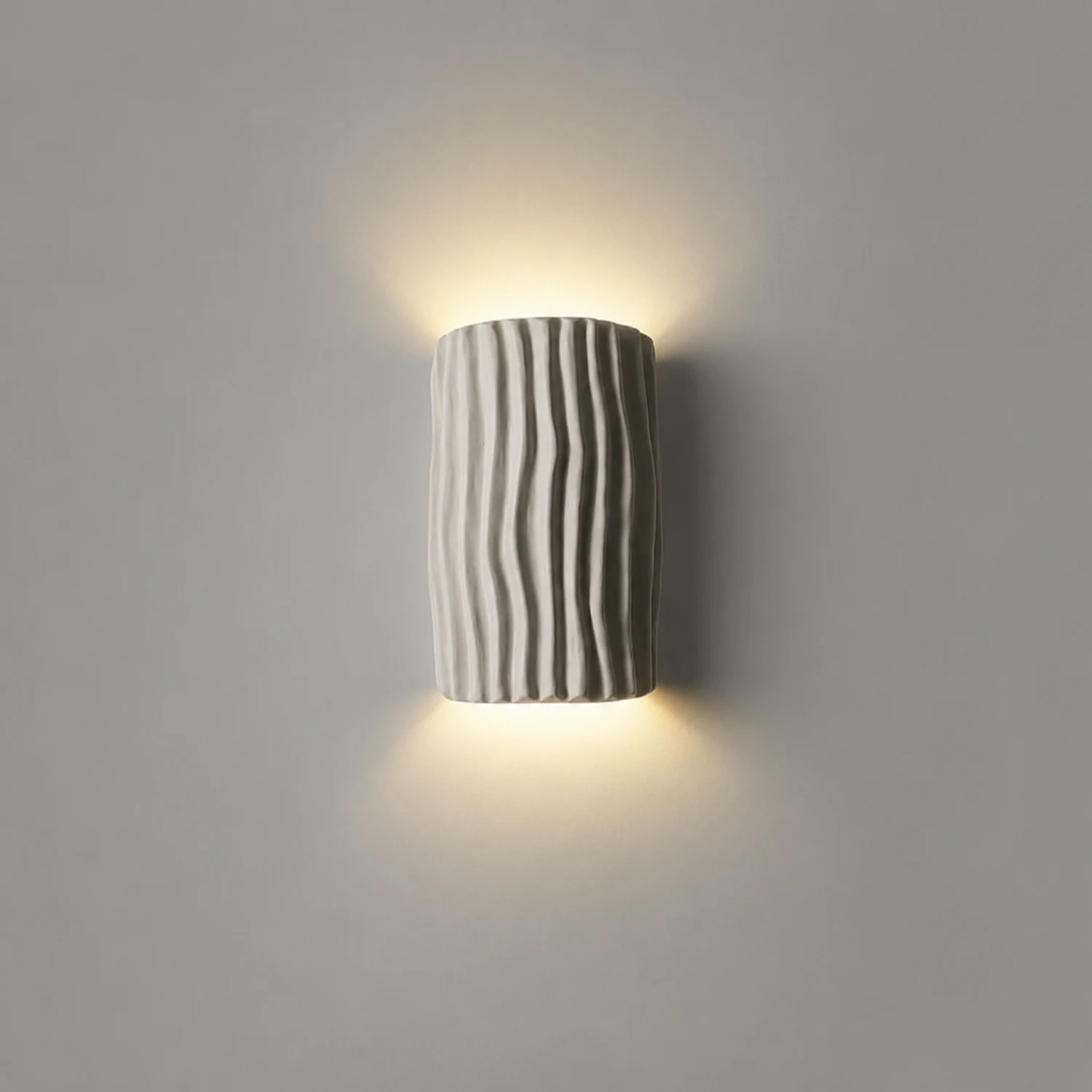 Morandi Retro LED Wall Lamps White/Gray/Orange/Green Resin Bedroom - Lumpaz