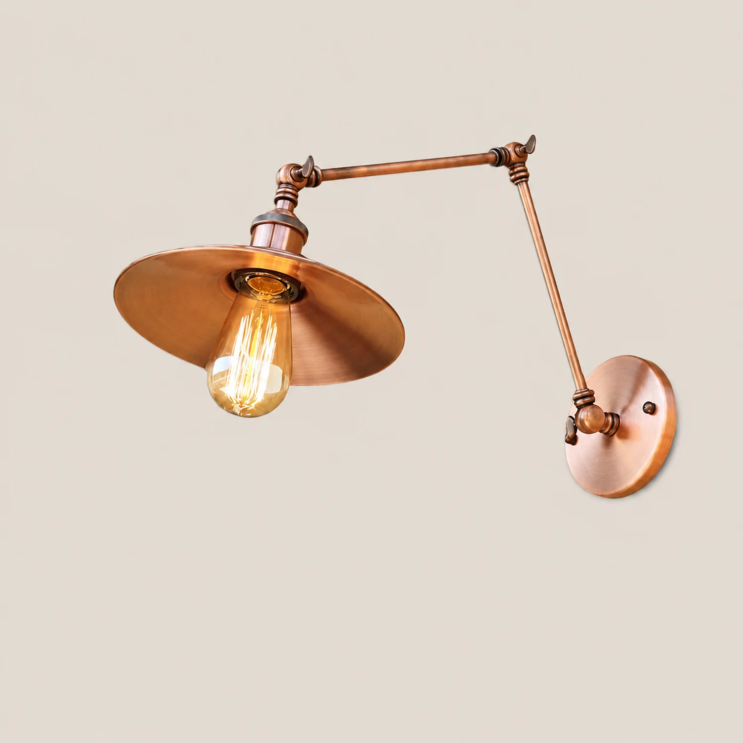 Alessio Vintage Adjustable Wall Lamp, Bedroom - Lumpaz
