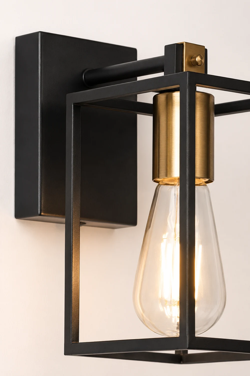 Alessio Industrial Minimalist Wall Lamp, Black, Basement - Lumpaz