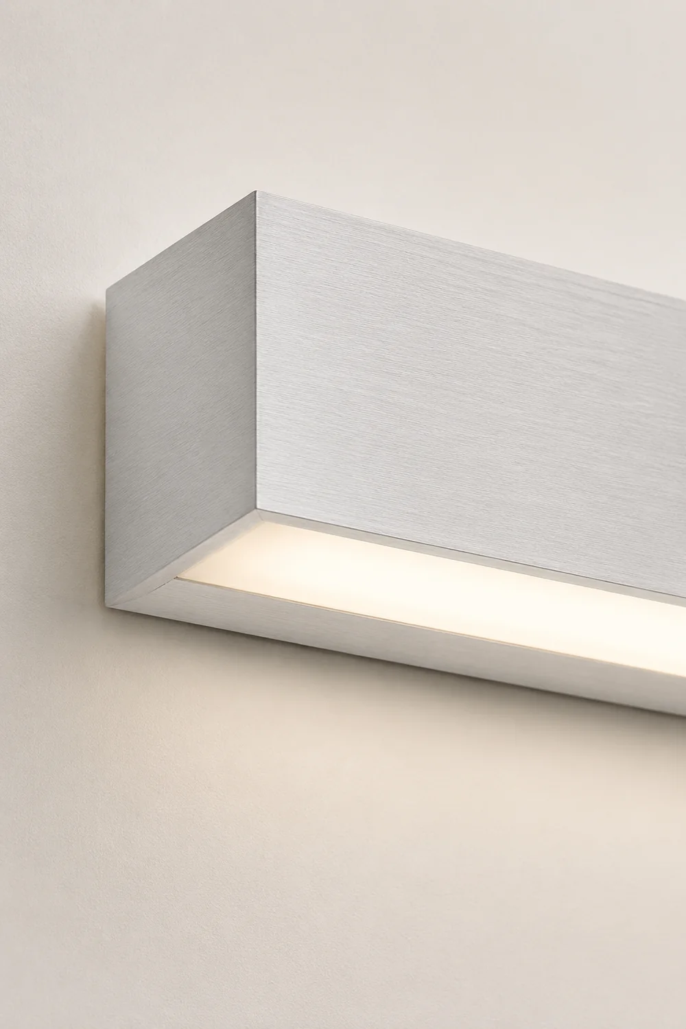 Edge Wall Lamp Linear Minimalist Mirror Front, White, Bathroom - Lumpaz