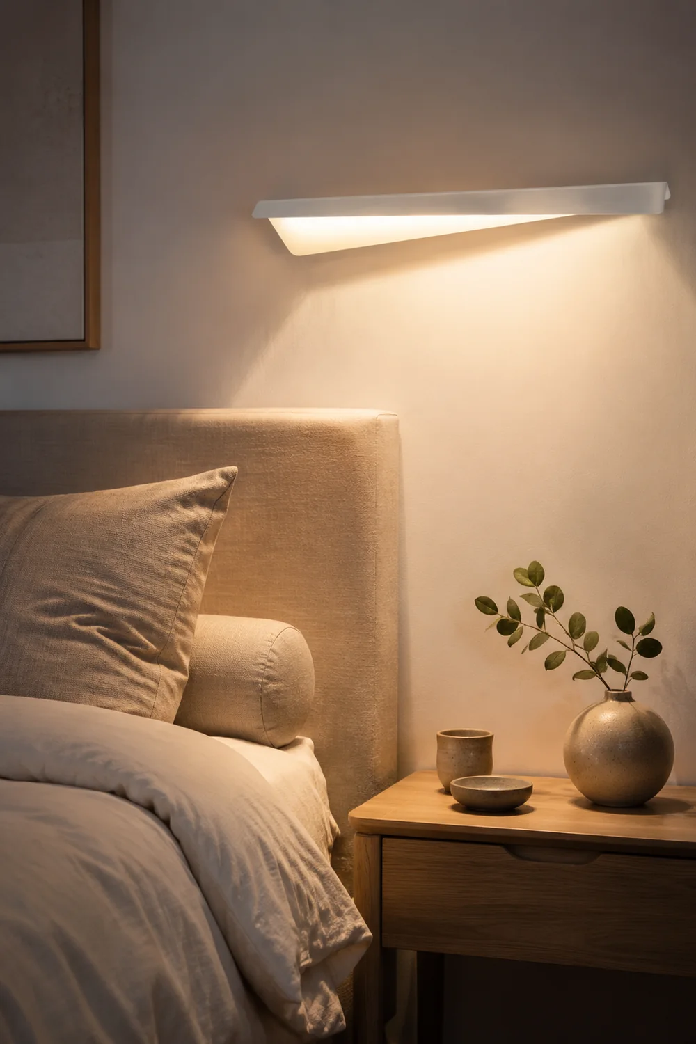 Leigh White Fold Vanity Wall Lamp - Lumpaz