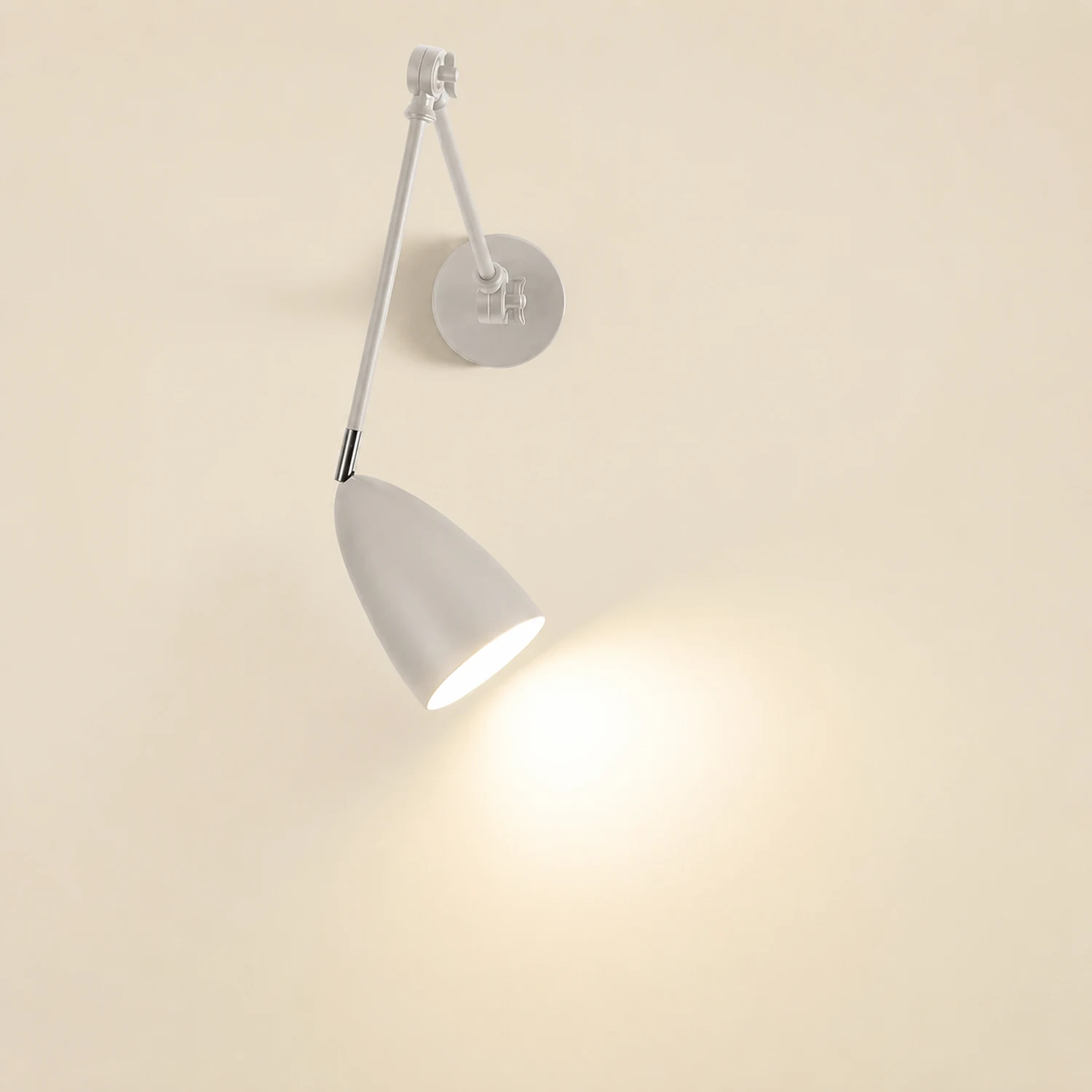 Brady Wall Lamp Minimalist/Modern, Adjustable Metal, 3 Color, Bedroom - Lumpaz