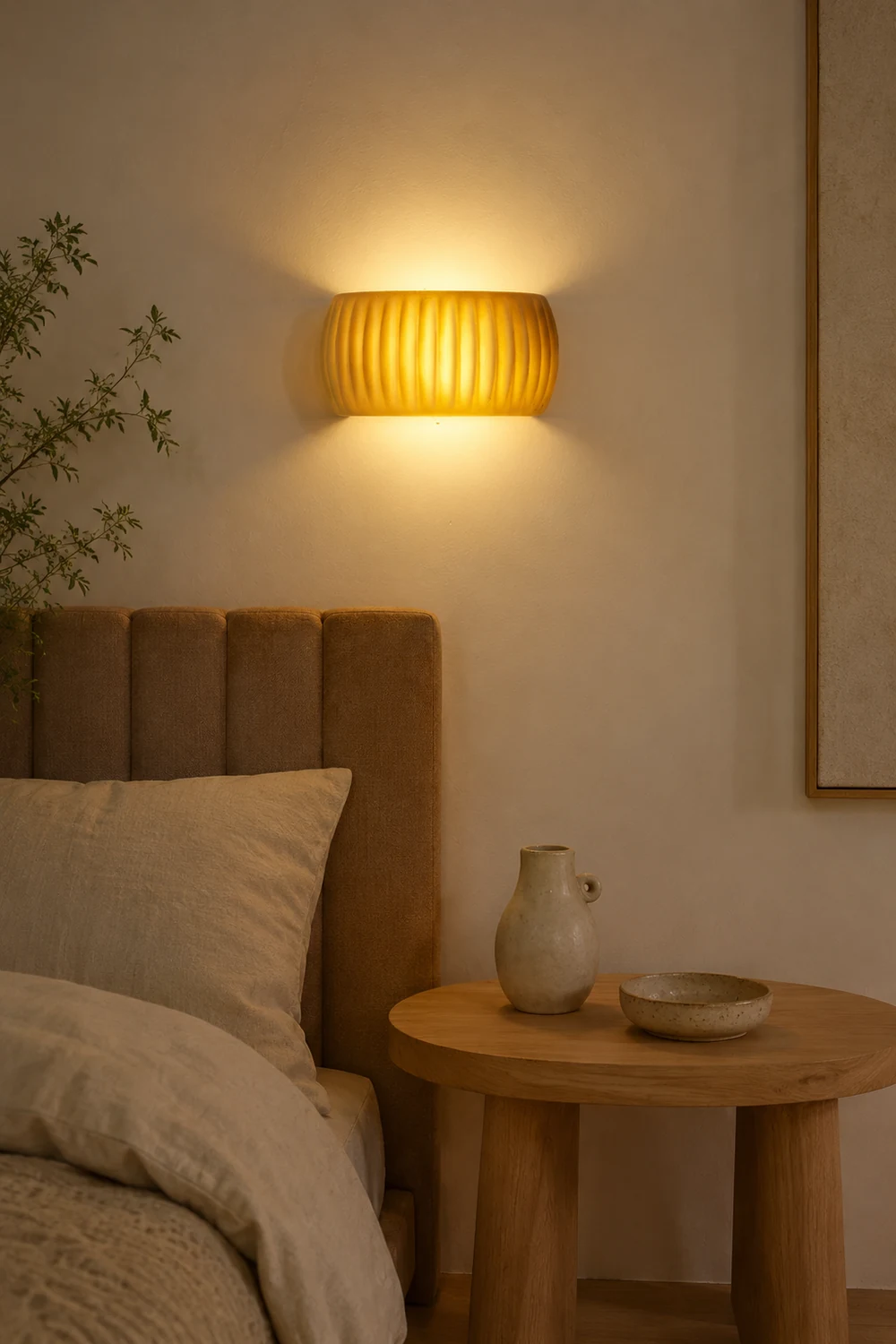 Hailie Modern LED Wall Lamp Orange/Green Metal/Resin Bedroom - Lumpaz