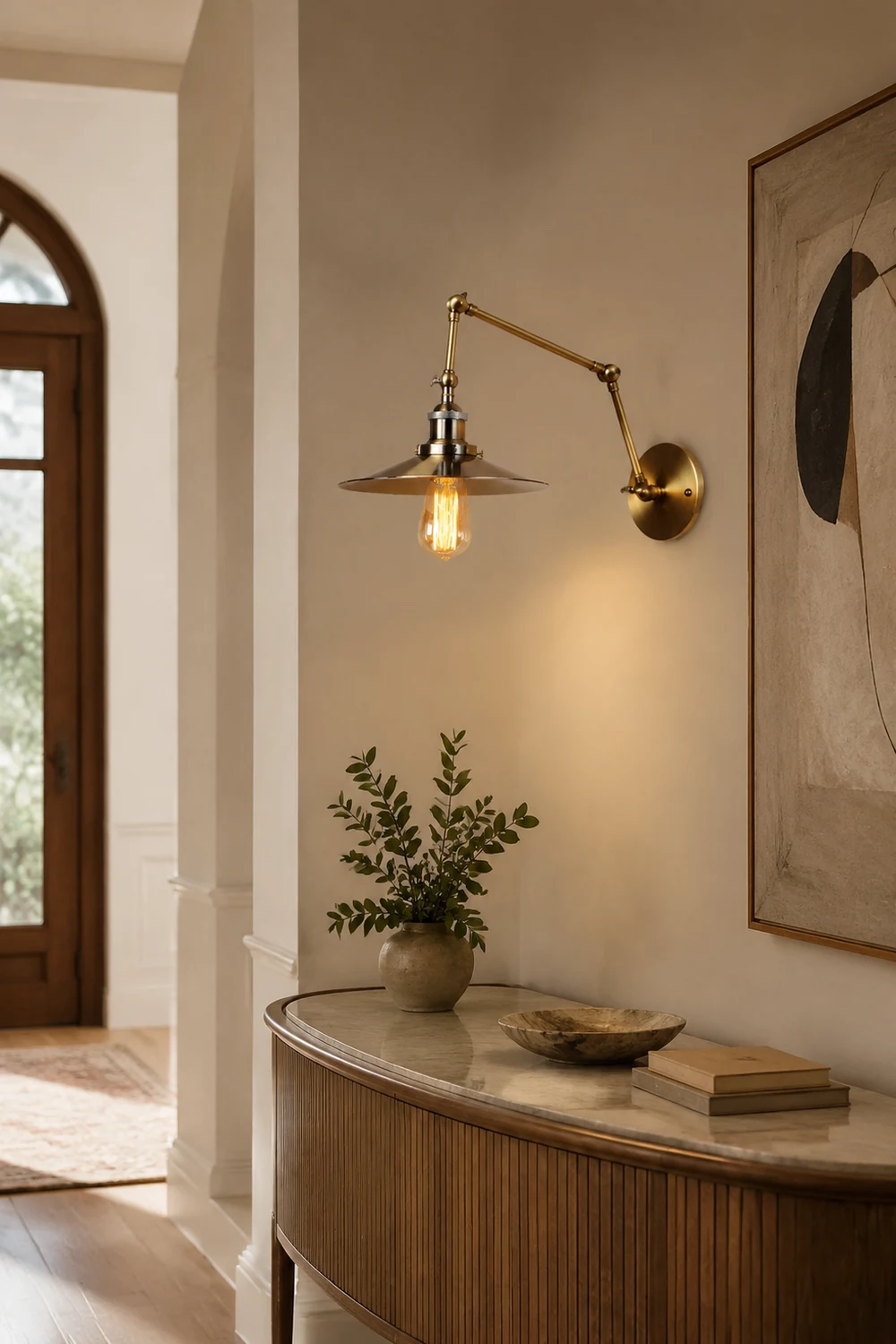 Alessio Vintage Adjustable Wall Lamp, Bedroom - Lumpaz