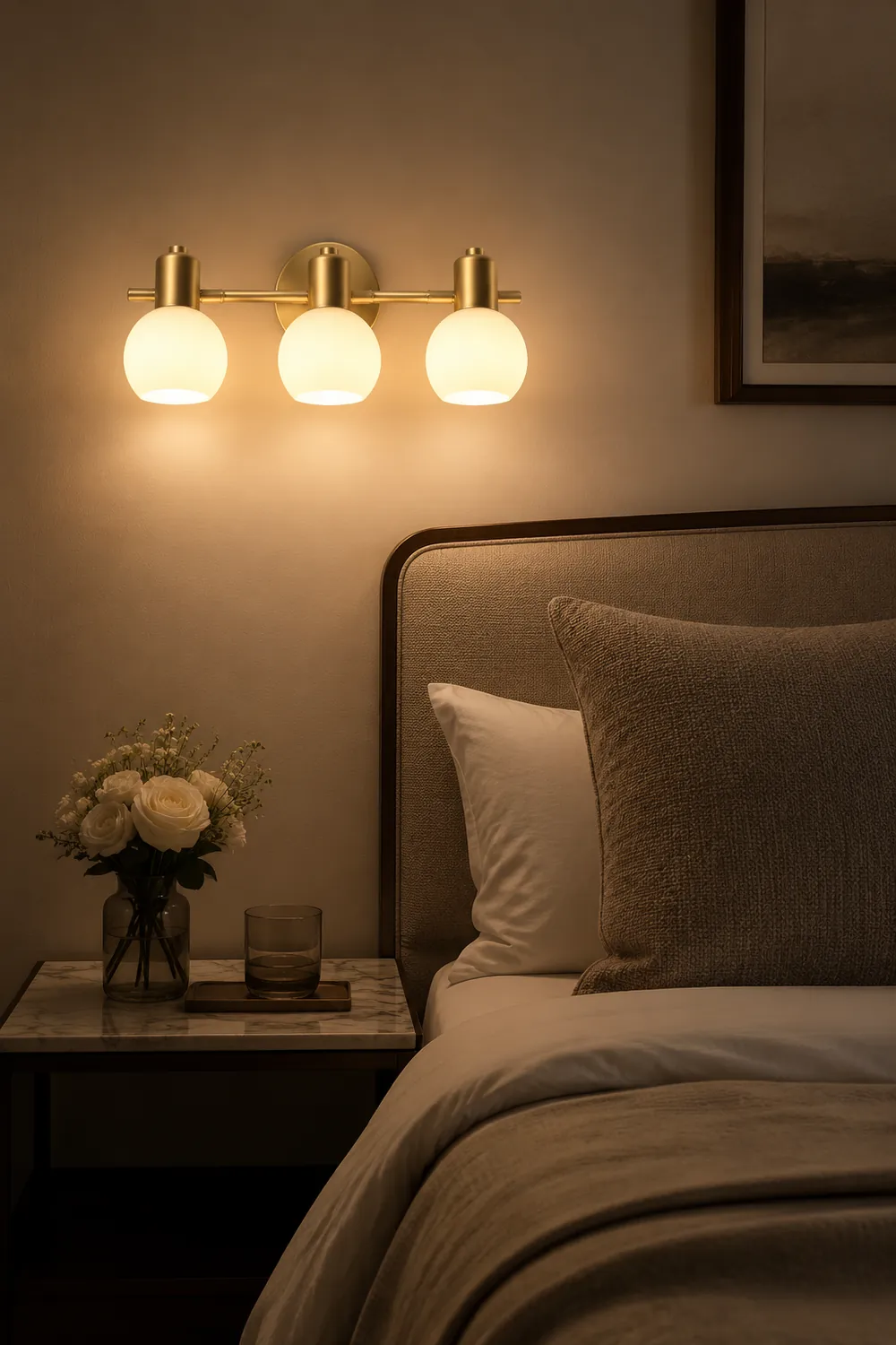 Valentina Modern Globe Metal Wall Mounted Lamps, Gold - Lumpaz