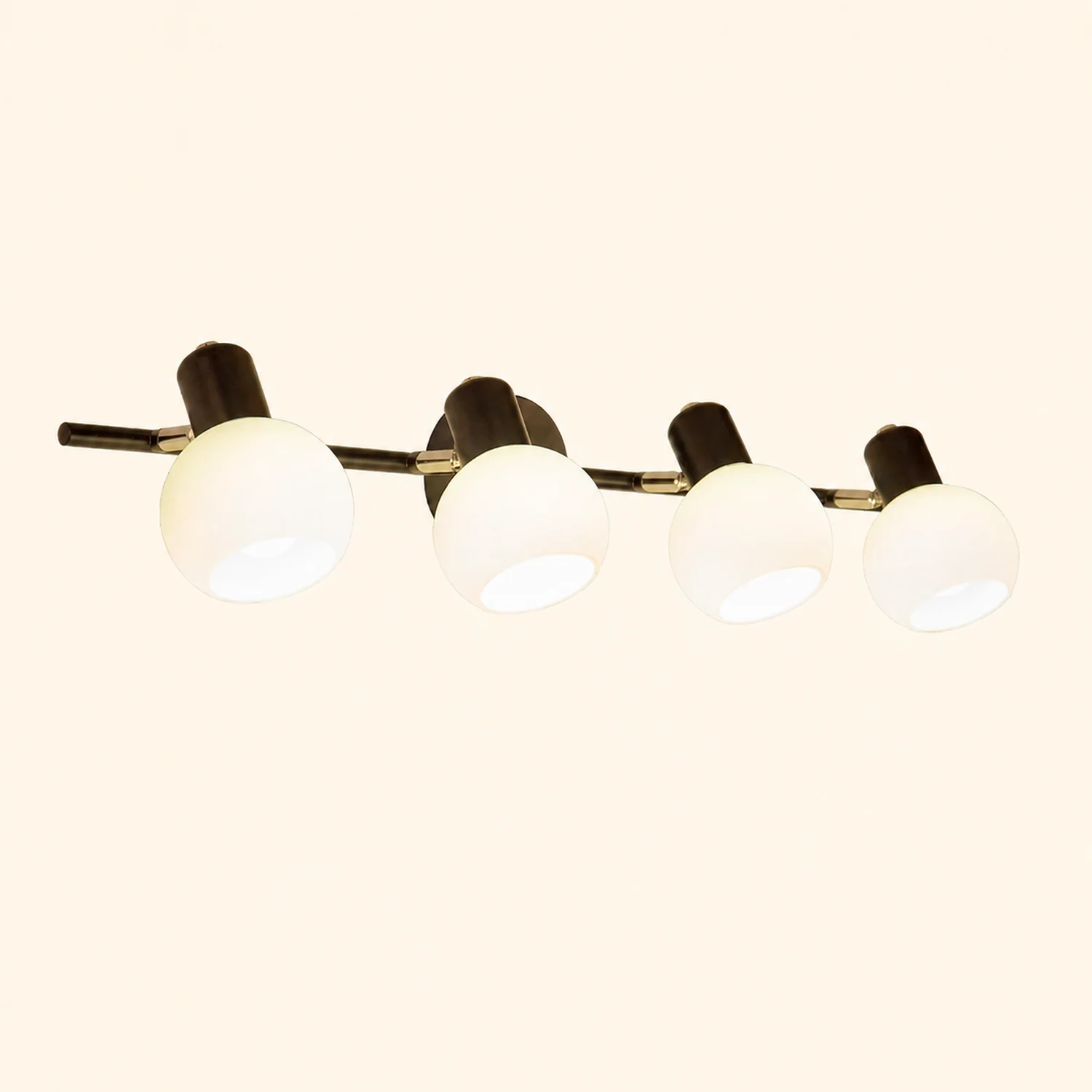 Valentina Vanity Glass Art Wall Lamp, Glass/Metal - Lumpaz