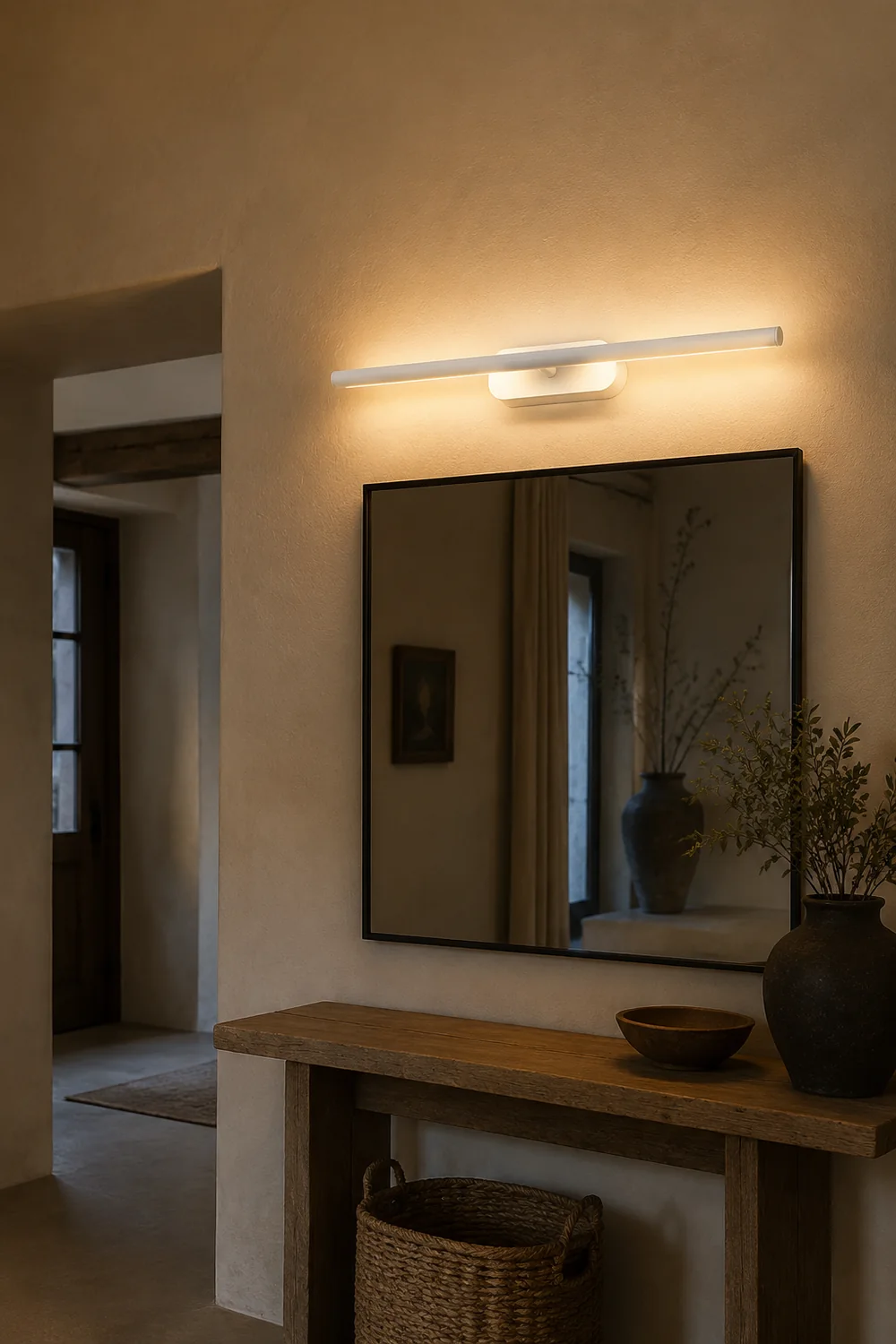Edge Minimaliste Edge Tube Mirror Front Vanity Wall Lamp - Lumpaz