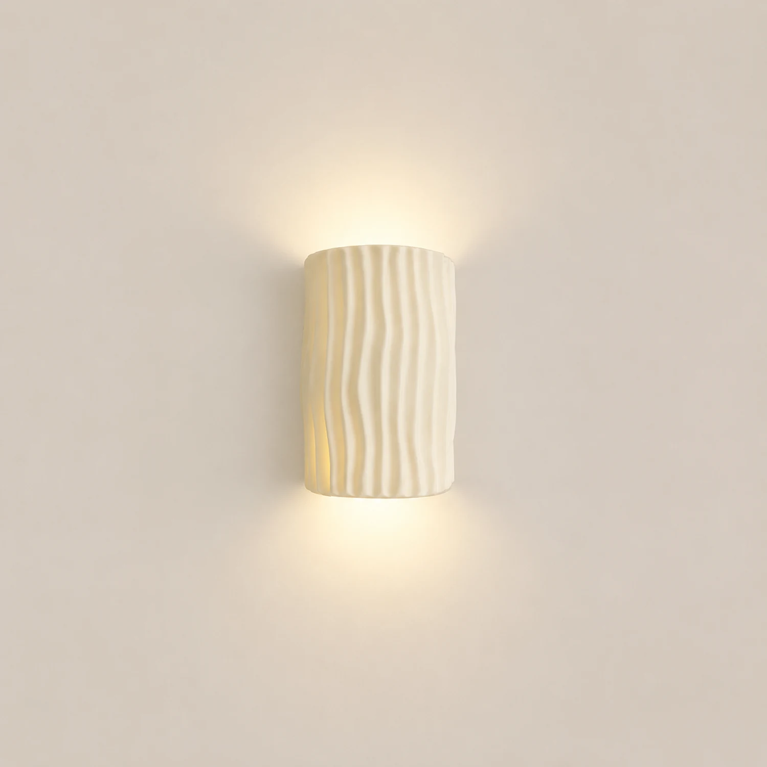 Morandi Retro LED Wall Lamps White/Gray/Orange/Green Resin Bedroom - Lumpaz