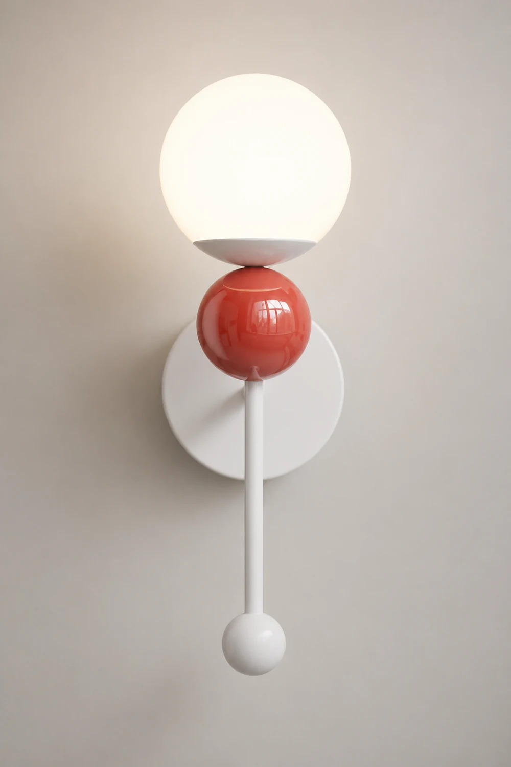 Hailie Modern LED Wall Lights/Ceiling Light Wood/Red Bedroom/Hallway/Living Room - Lumpaz
