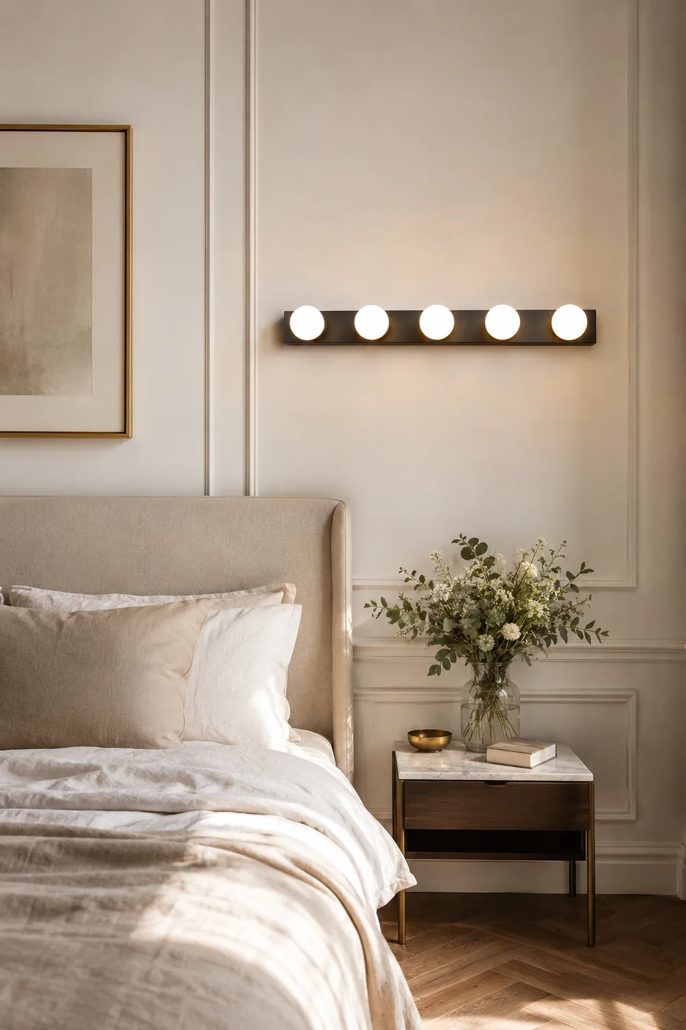 Valentina Modern Multi Metal Wall Lamp, Black/White - Lumpaz