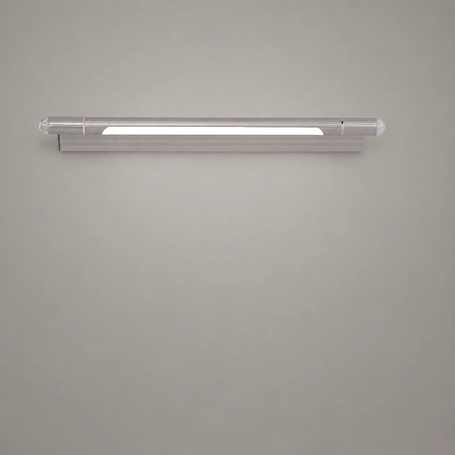 Edge Minimalist Linear Led Vanity Wall Lamp, Silver, Bathroom - Lumpaz