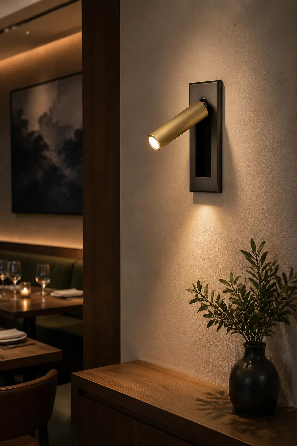 Orr Modern Rotatable Metal Spotlight, Cylindrical/Rectangular, Black/Silver/Gold/Nickel - Lumpaz