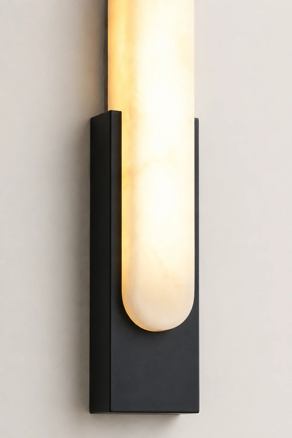 Chan Modern Rectangular Stone Metal Wall Lamp - Lumpaz