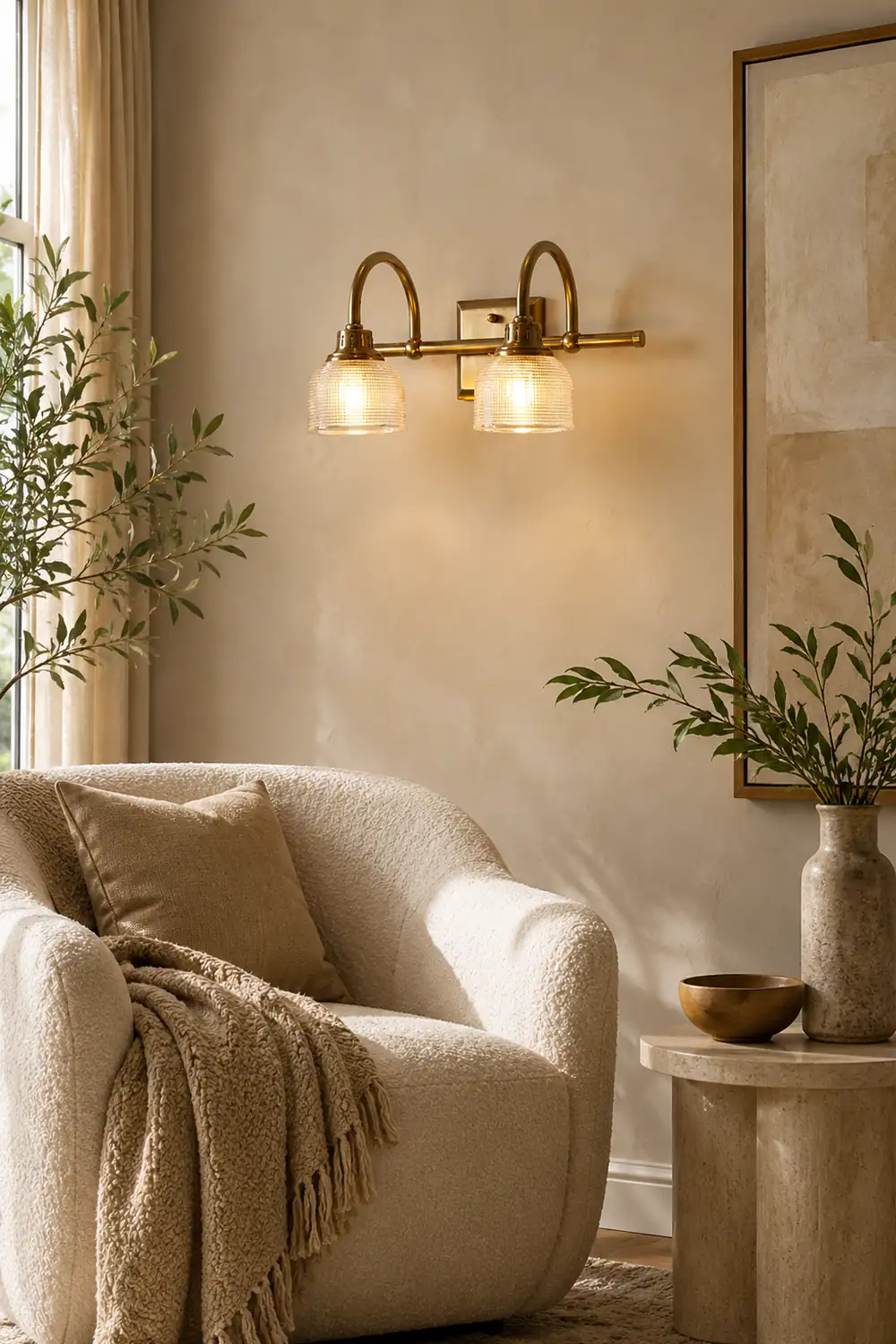 Lottie Prismatic Glass Vanity Wall Lamp - Lumpaz