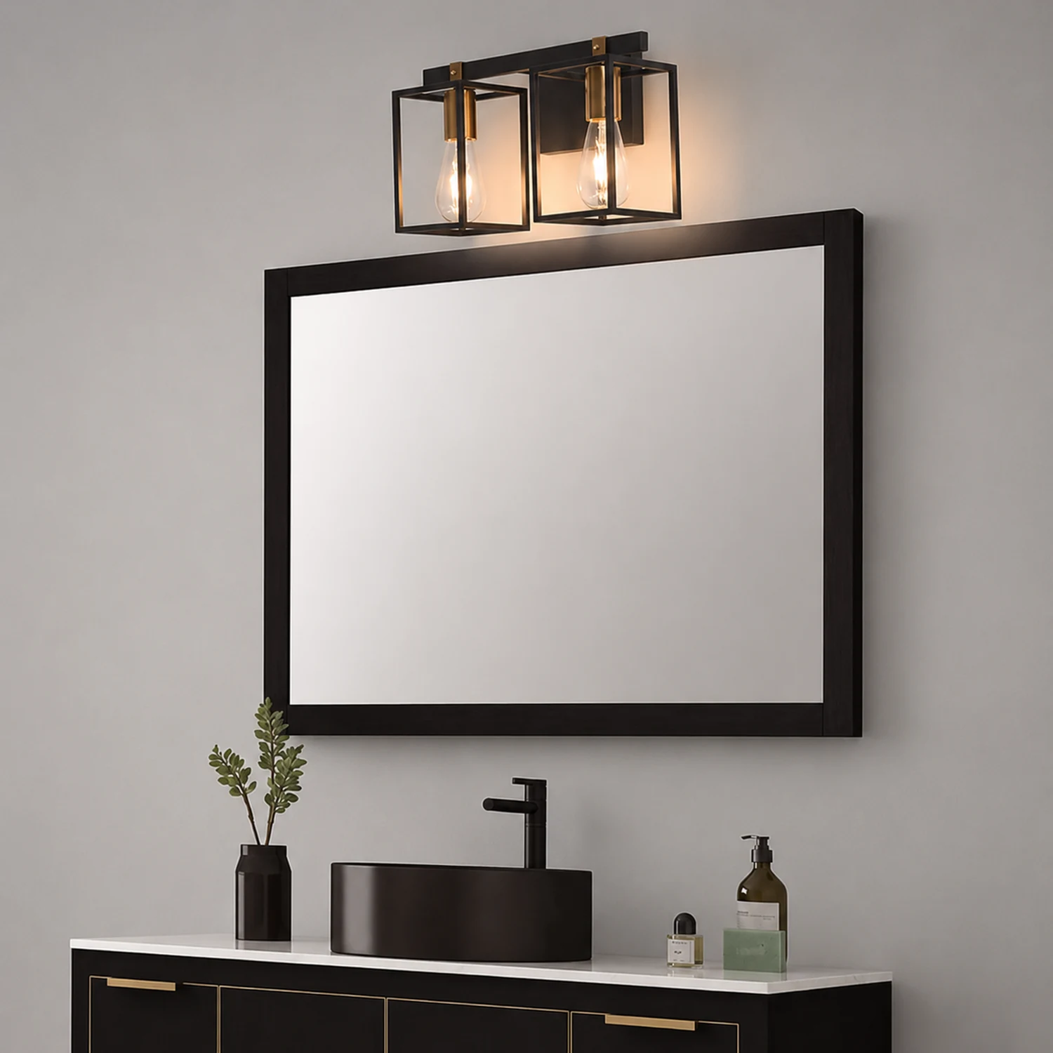 Alessio Industrial Minimalist Wall Lamp, Black, Basement - Lumpaz