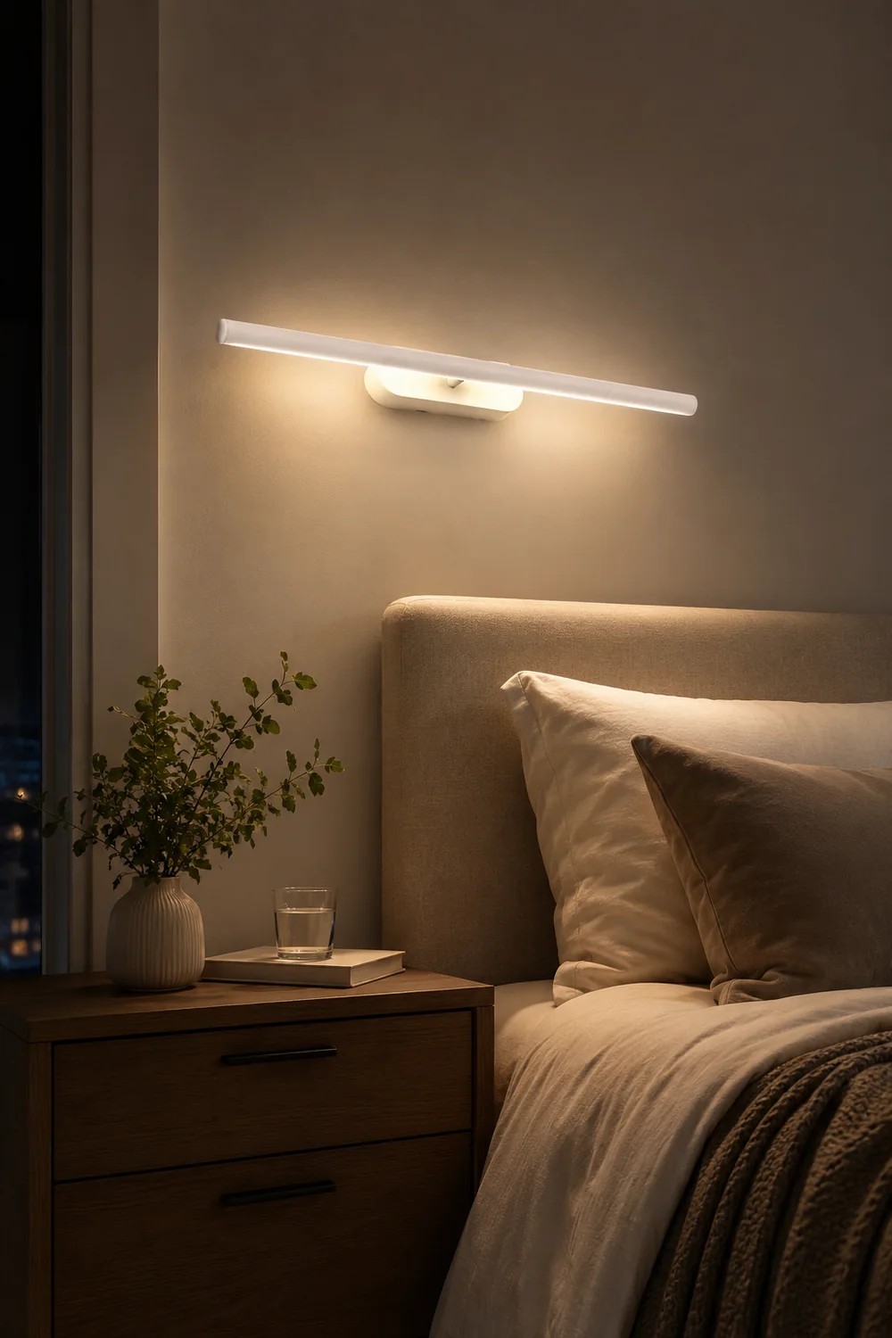Edge Minimaliste Edge Tube Mirror Front Vanity Wall Lamp - Lumpaz