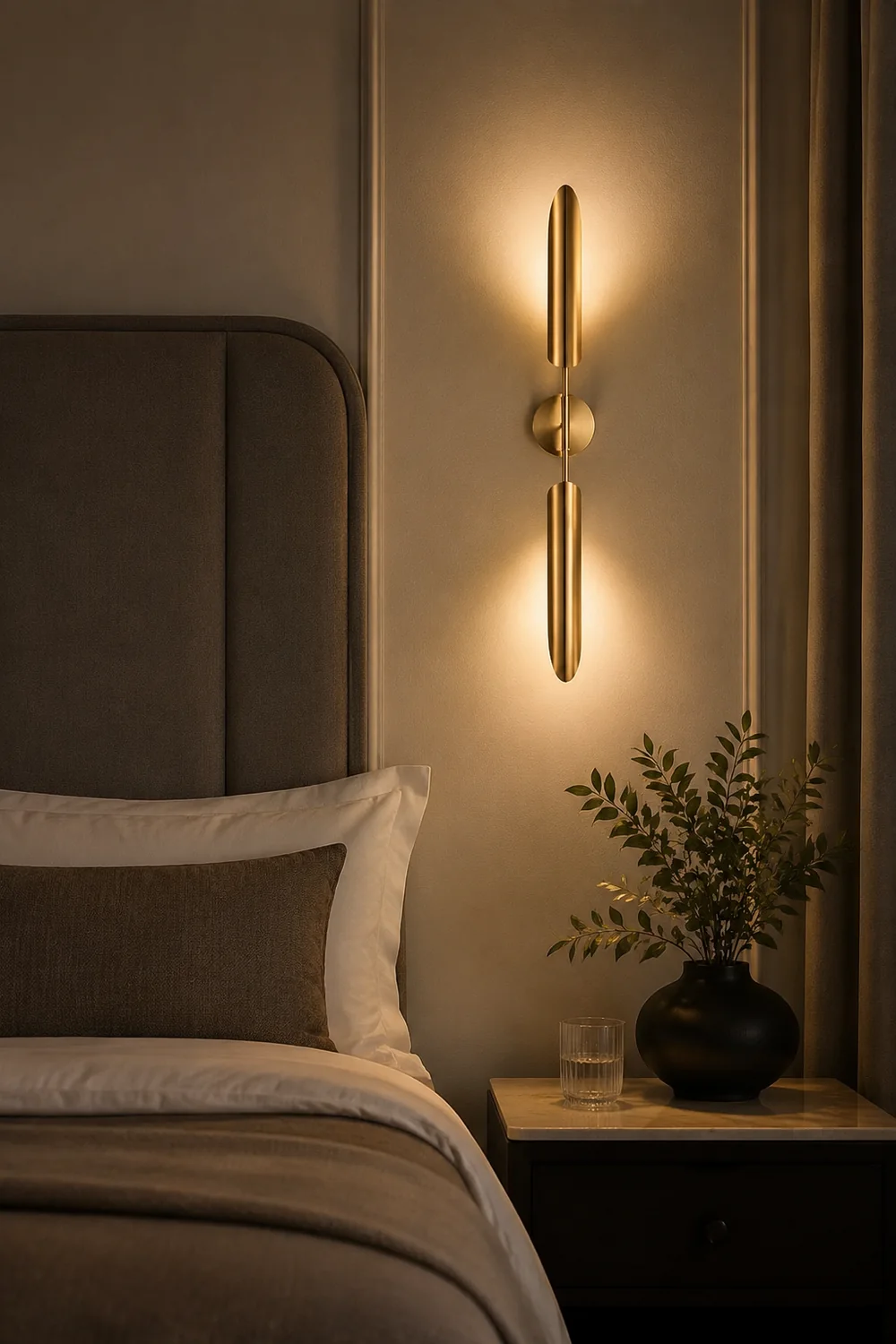 Meza Modern LED Wall Lamp Metal/Glass Warm White Garden/Corridor - Lumpaz