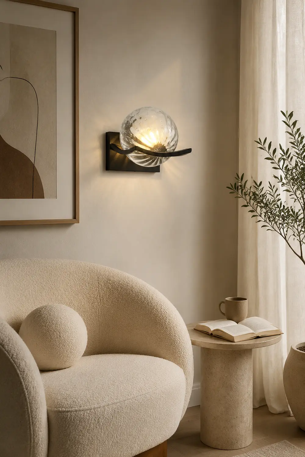 Valentina Vanity Modern Art Wall Lamp, Bathroom/Bedroom - Lumpaz