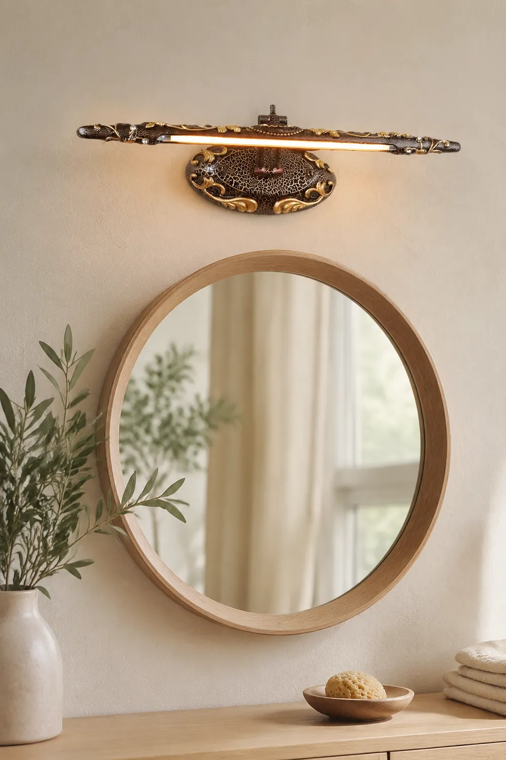Félicie Vintage Linear Metal Wall Lamp - Lumpaz