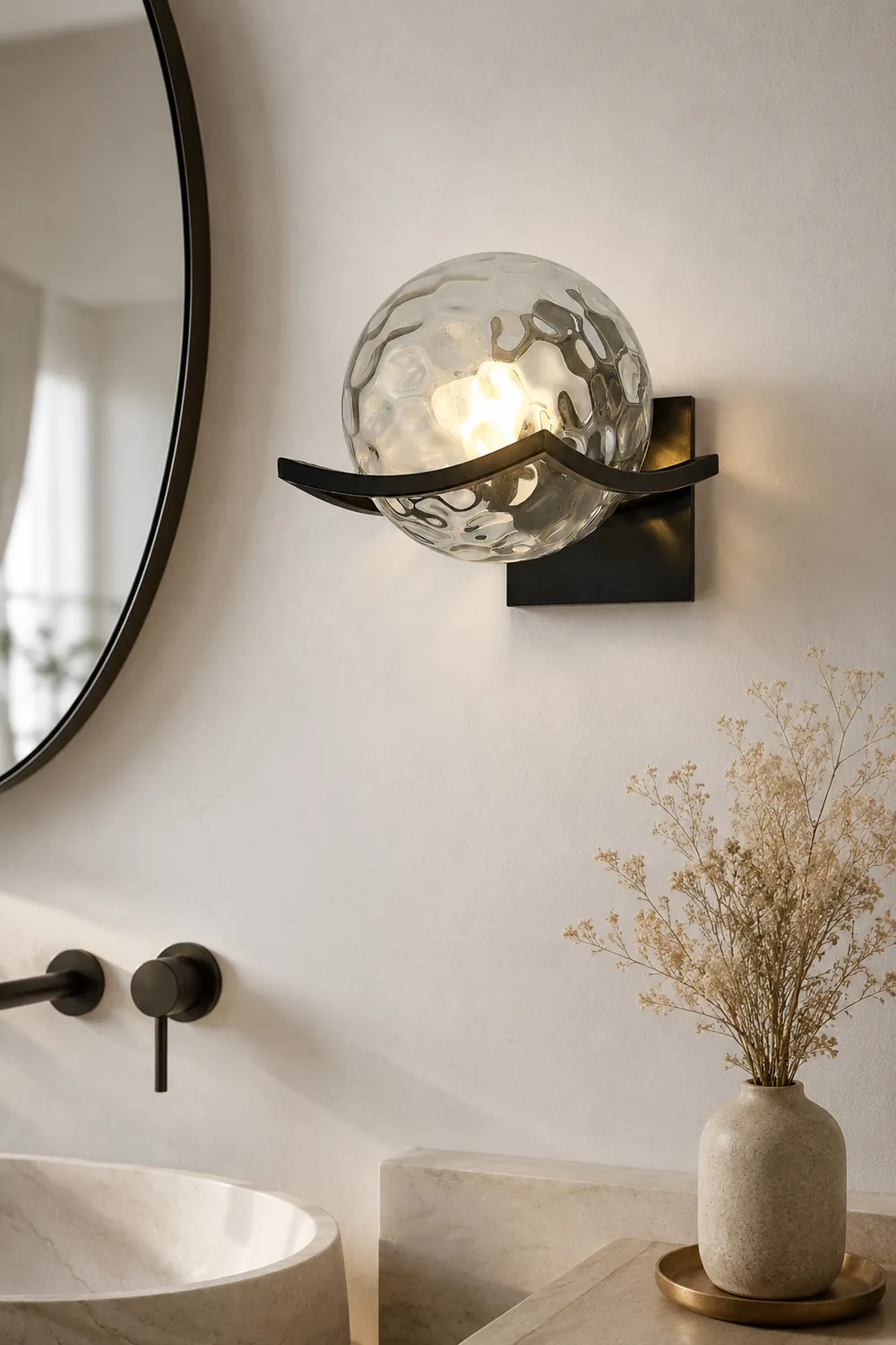 Valentina Vanity Modern Art Wall Lamp, Bathroom/Bedroom - Lumpaz