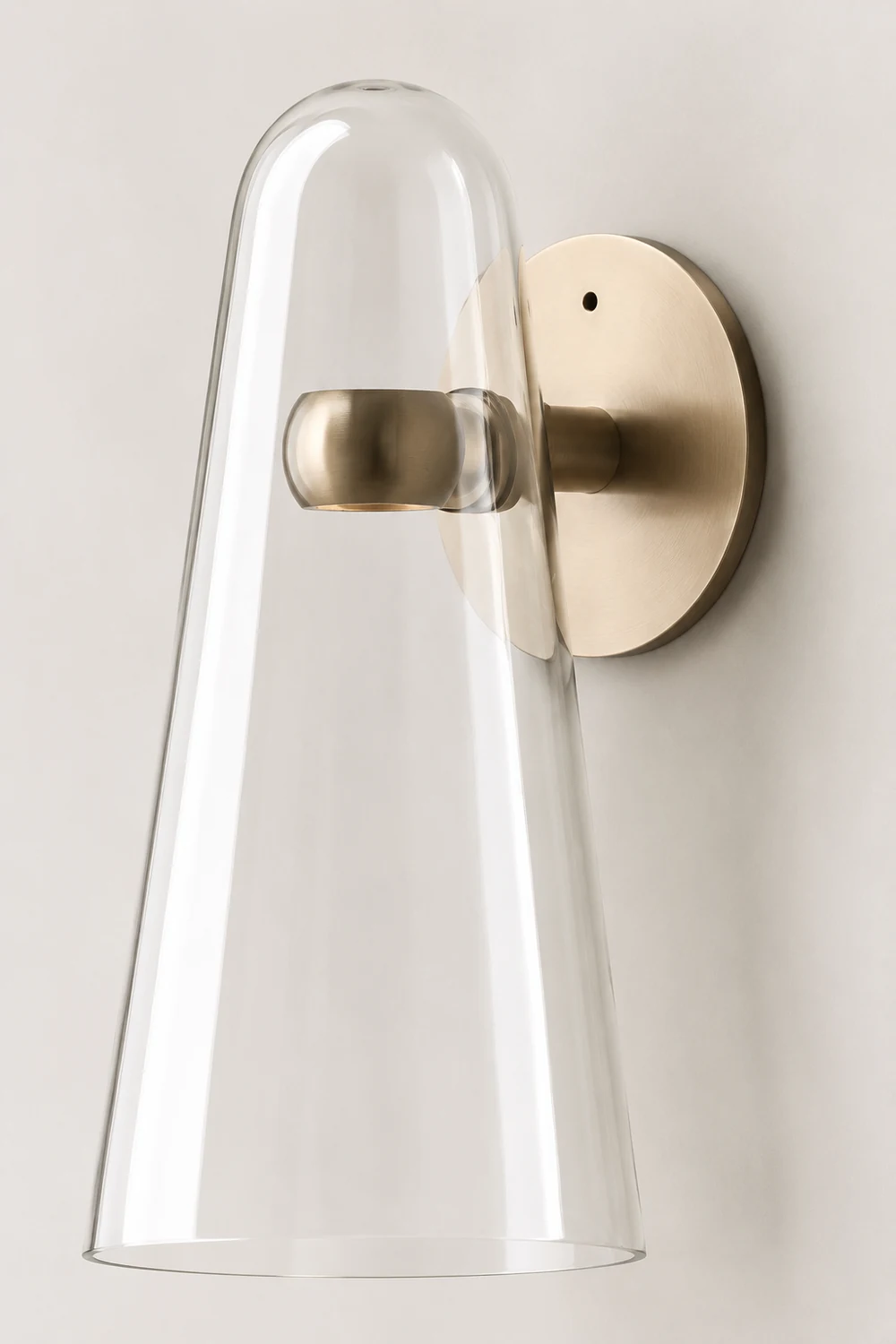 Blair Nordic Modern Wall Lamp, Glass/Metal, Living Room - Lumpaz