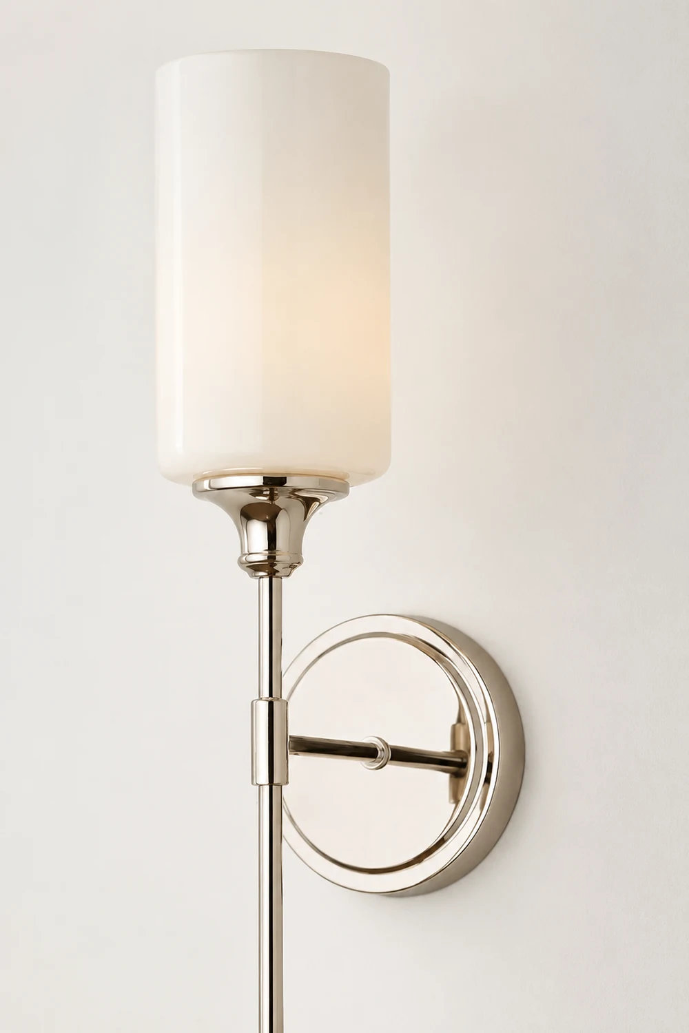 Eryn Nordic Vanity Metal Glass Minimalism Wall Lamp, Black/Silver - Lumpaz