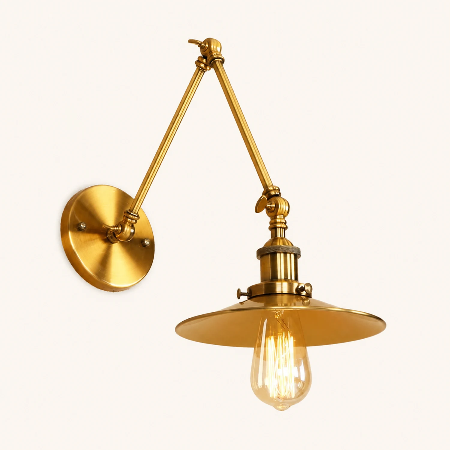 Alessio Vintage Adjustable Wall Lamp, Bedroom - Lumpaz
