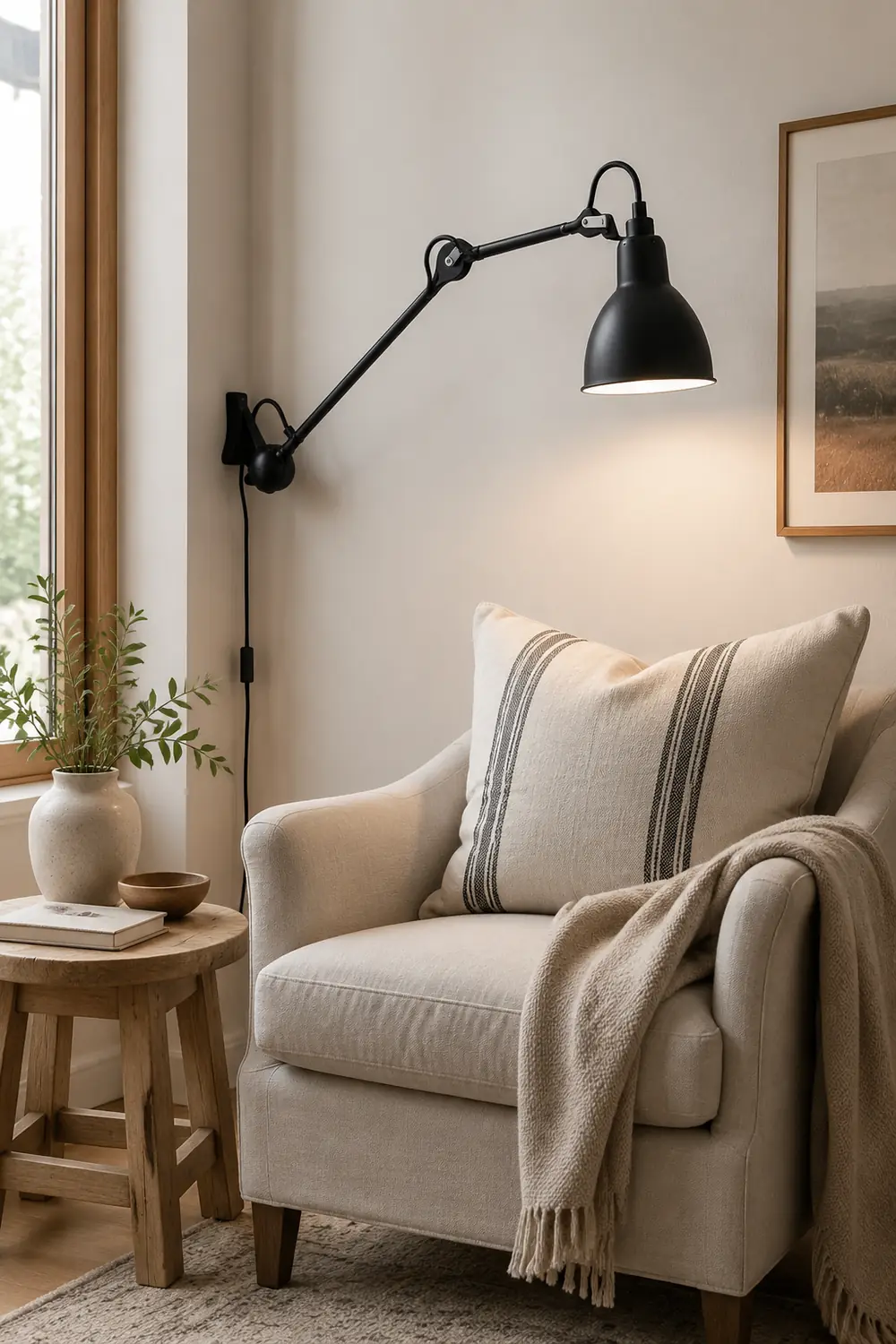 Brady Wall Lamp Modern/Minimalist, Adjustable Metal, 5-color, Living Room - Lumpaz