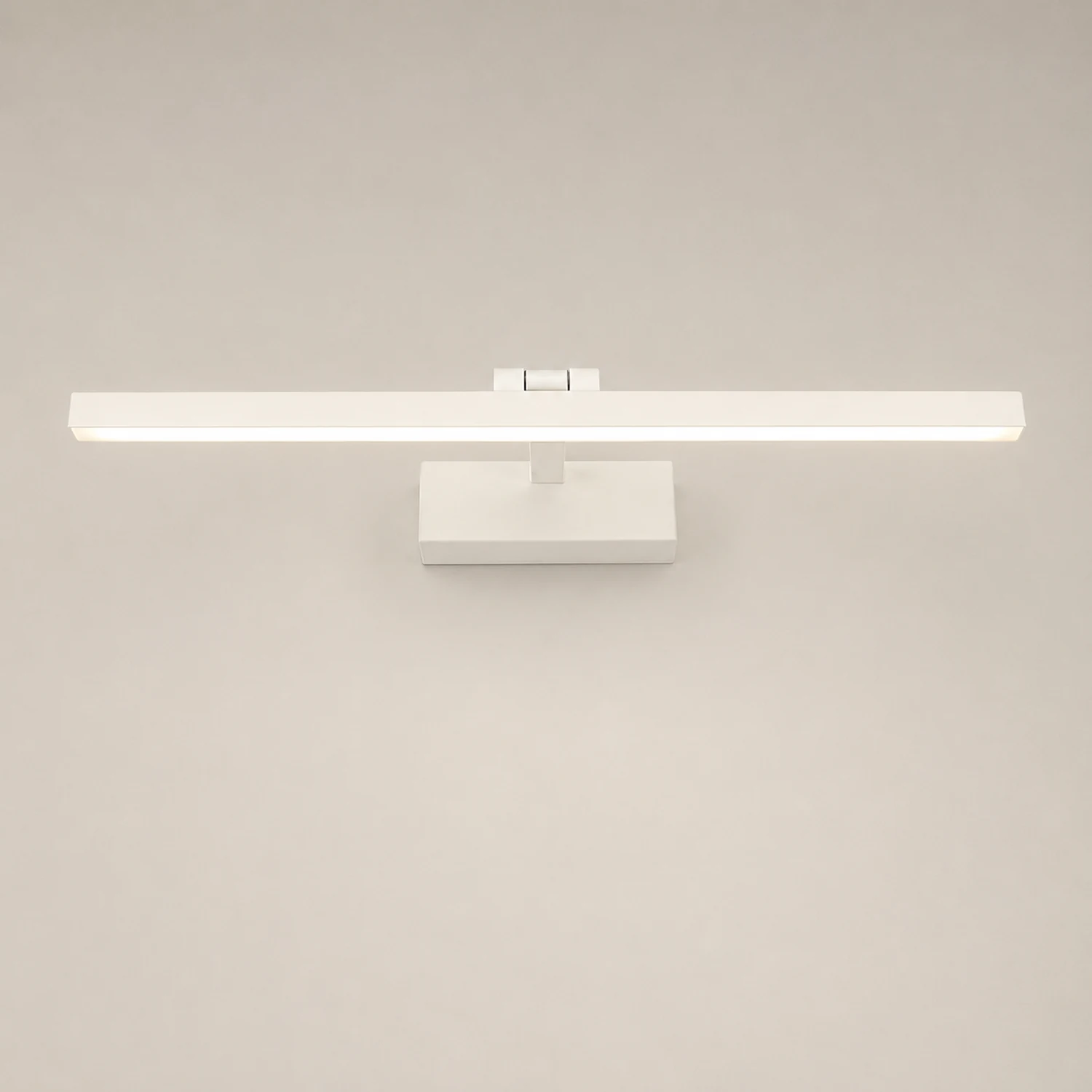 Edge Wall Lamp Linear Mirror Front Vanity, Black/White, Bathroom - Lumpaz