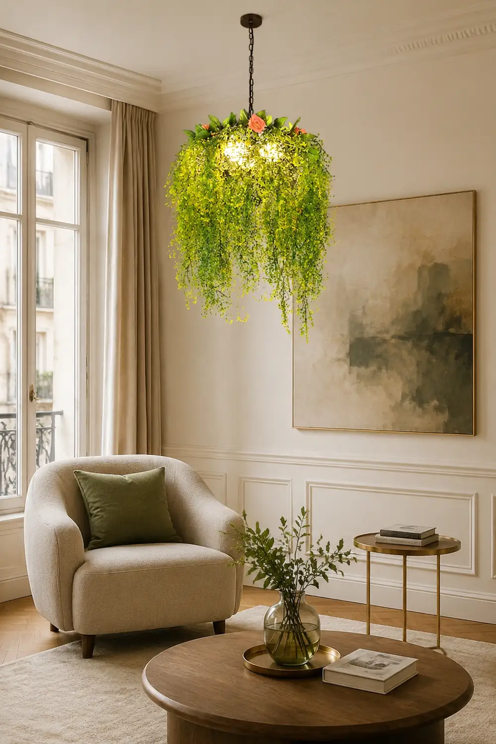 Nest Art Natural Plant/Flower Decor Pendant Light Living Room - Lumpaz