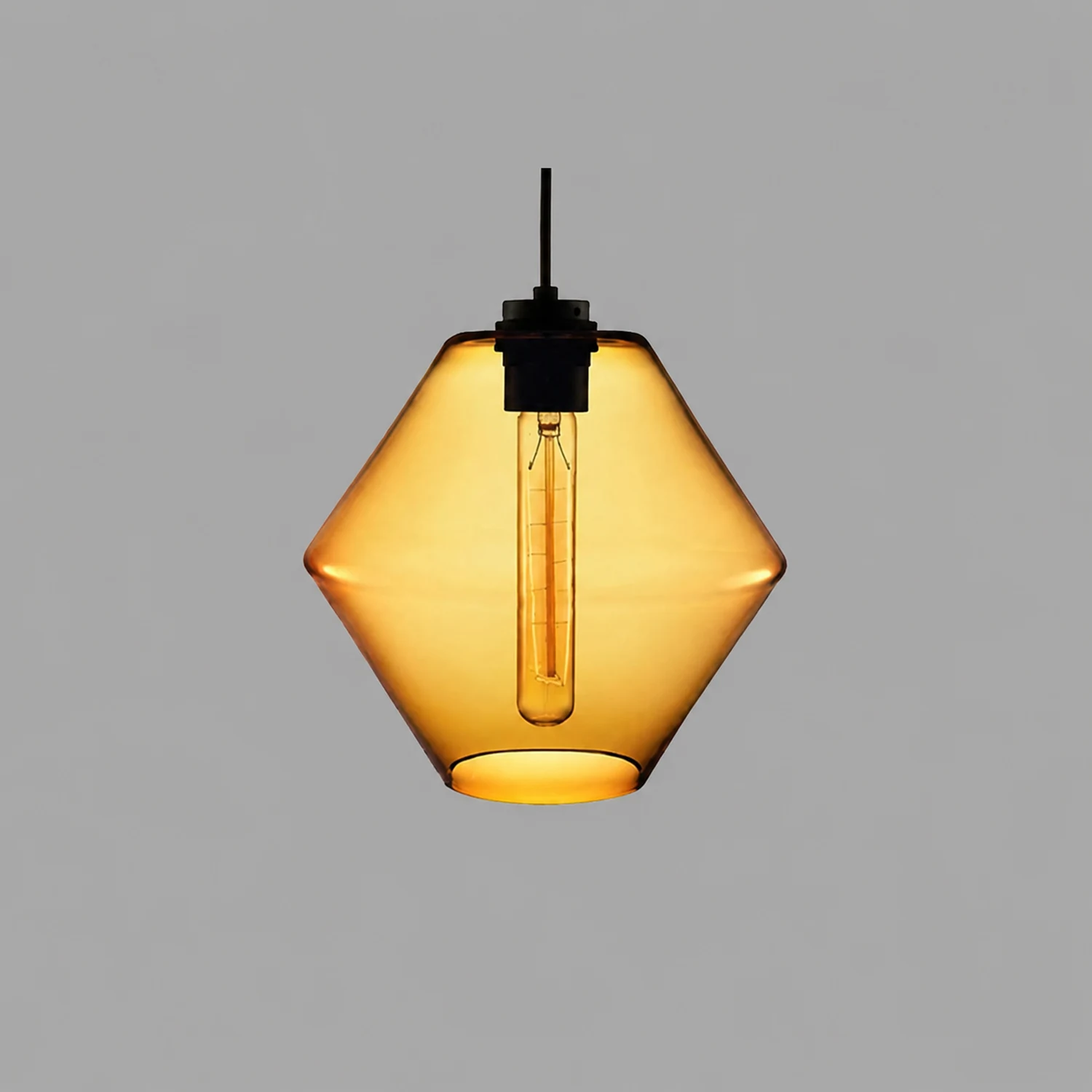 Zaid Modern Art Deco LED Cylindrical Metal/Glass Pendant Light - Lumpaz