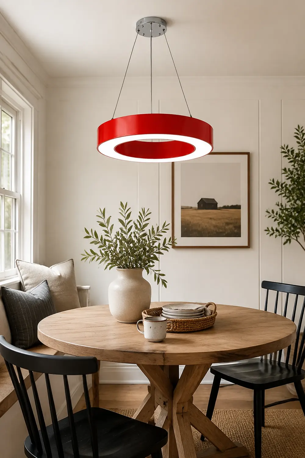 Morandi O Shape Modern Simple Pendant Light, 4 Color - Lumpaz