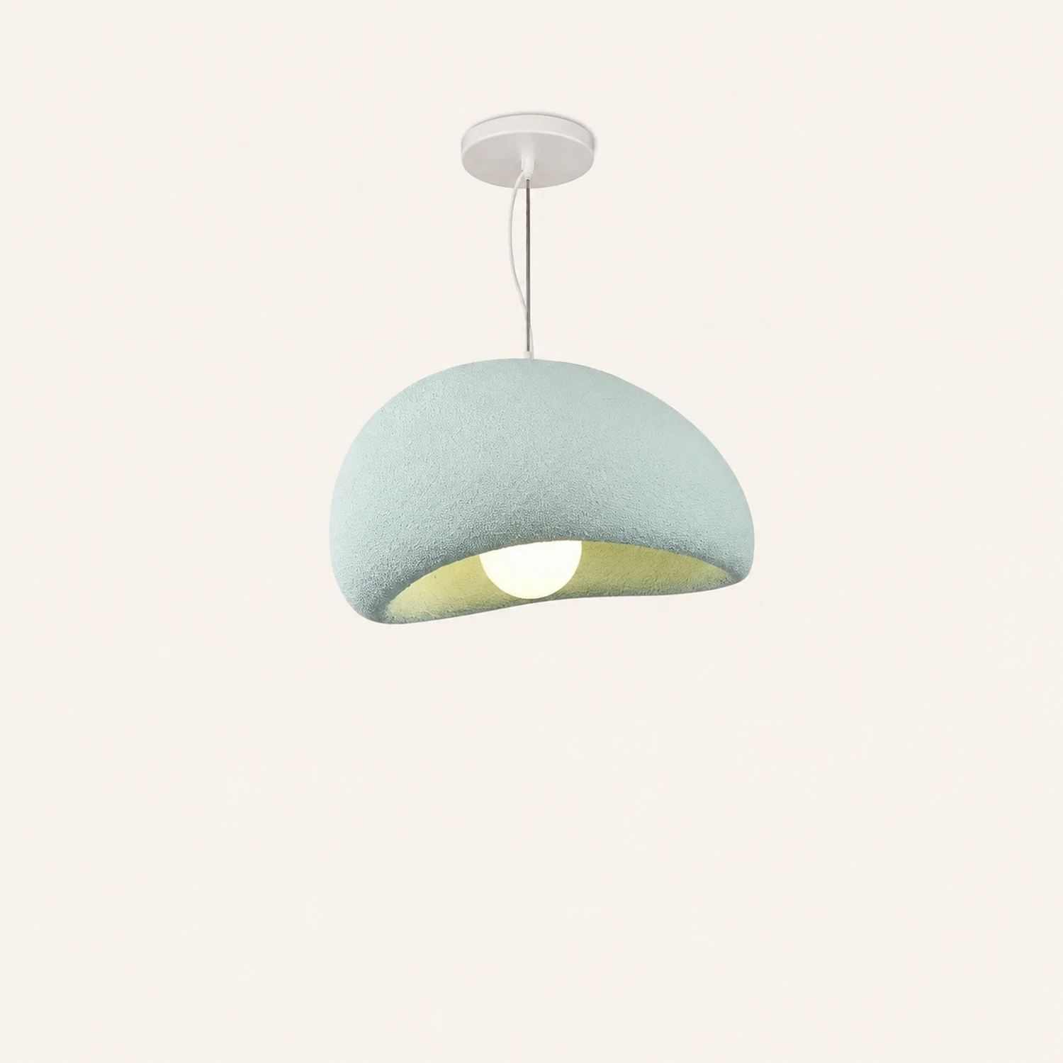 Byers Wabi-Sabi Spherical Cloud Pendant Light, Gray/White/Pink/Blue - Lumpaz