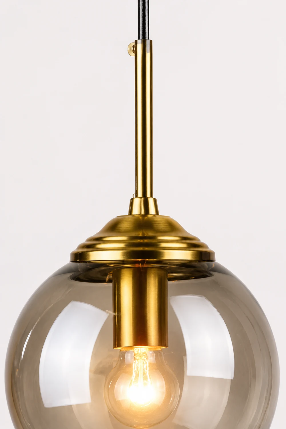 Valentina Designer Bubble Glass Pendant Light Smoke/Clear/Amber - Lumpaz