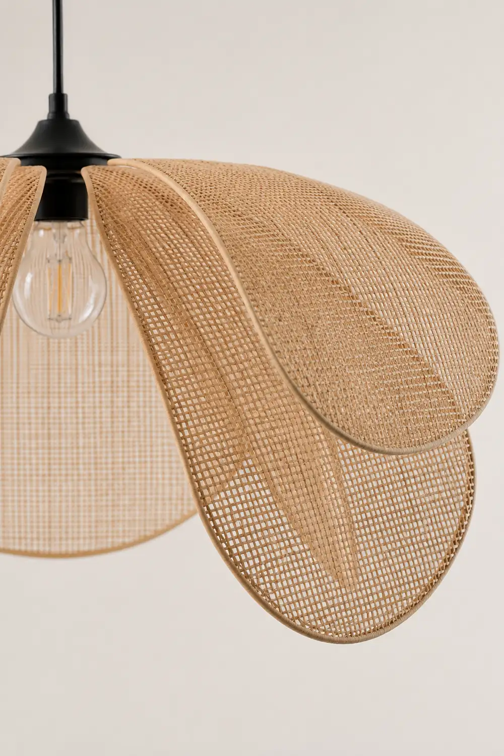 Ritta Handmade Pendant Light, Rattan/Willow Weave - Lumpaz