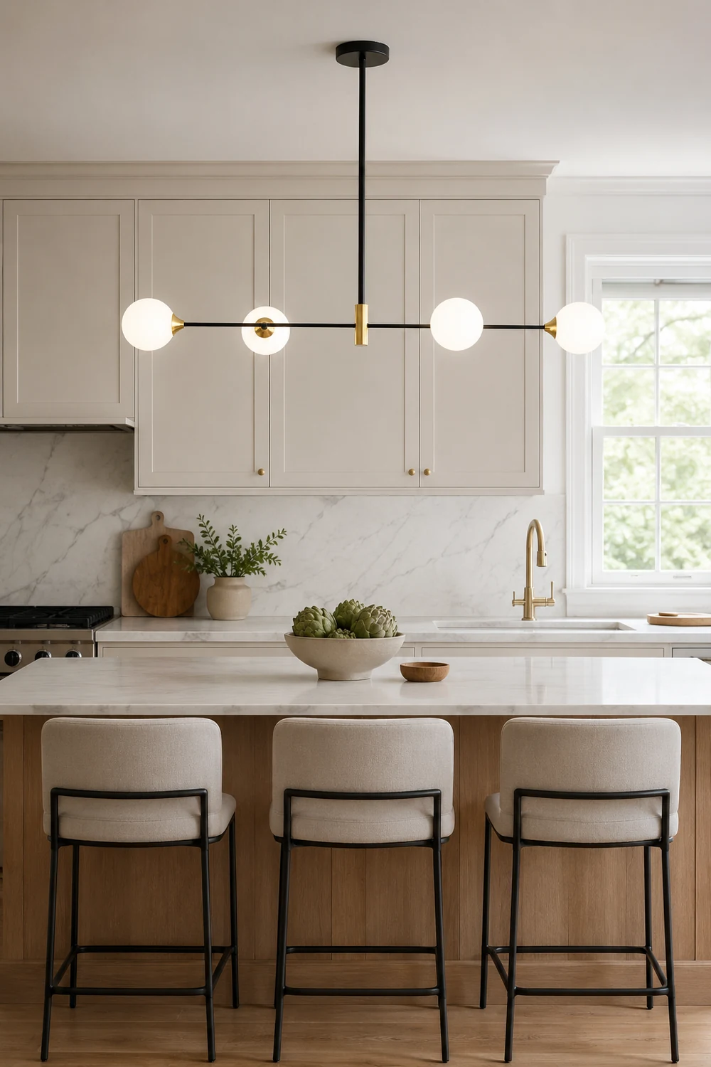 Valentina Nordic Bubble Metal Pendant Light, Black - Lumpaz