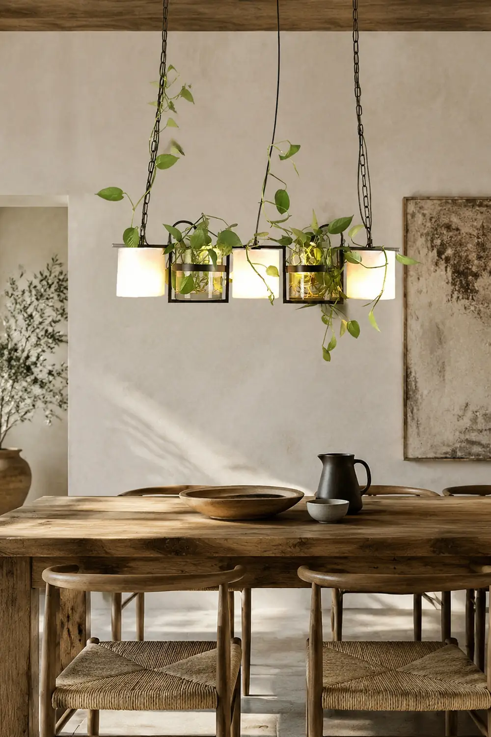 Nest Barrel Greenery Glass Pendant Light, Black - Lumpaz