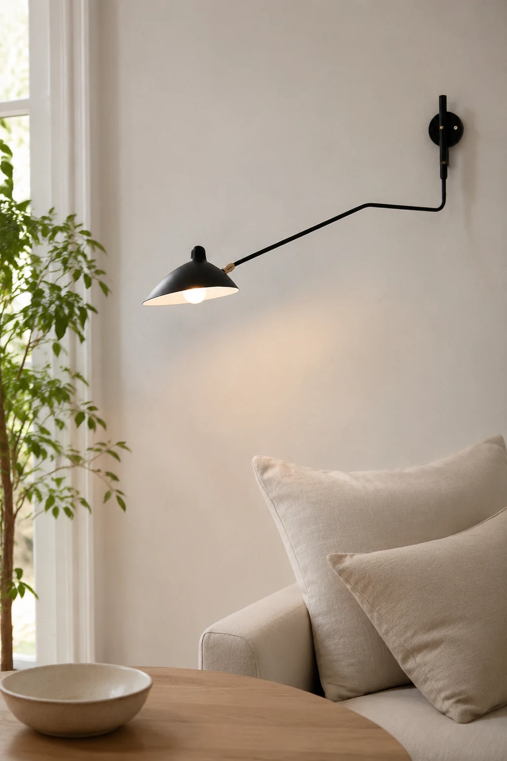 Schmitt Wall Lamp Industry, Metal, Black, Living Room - Lumpaz